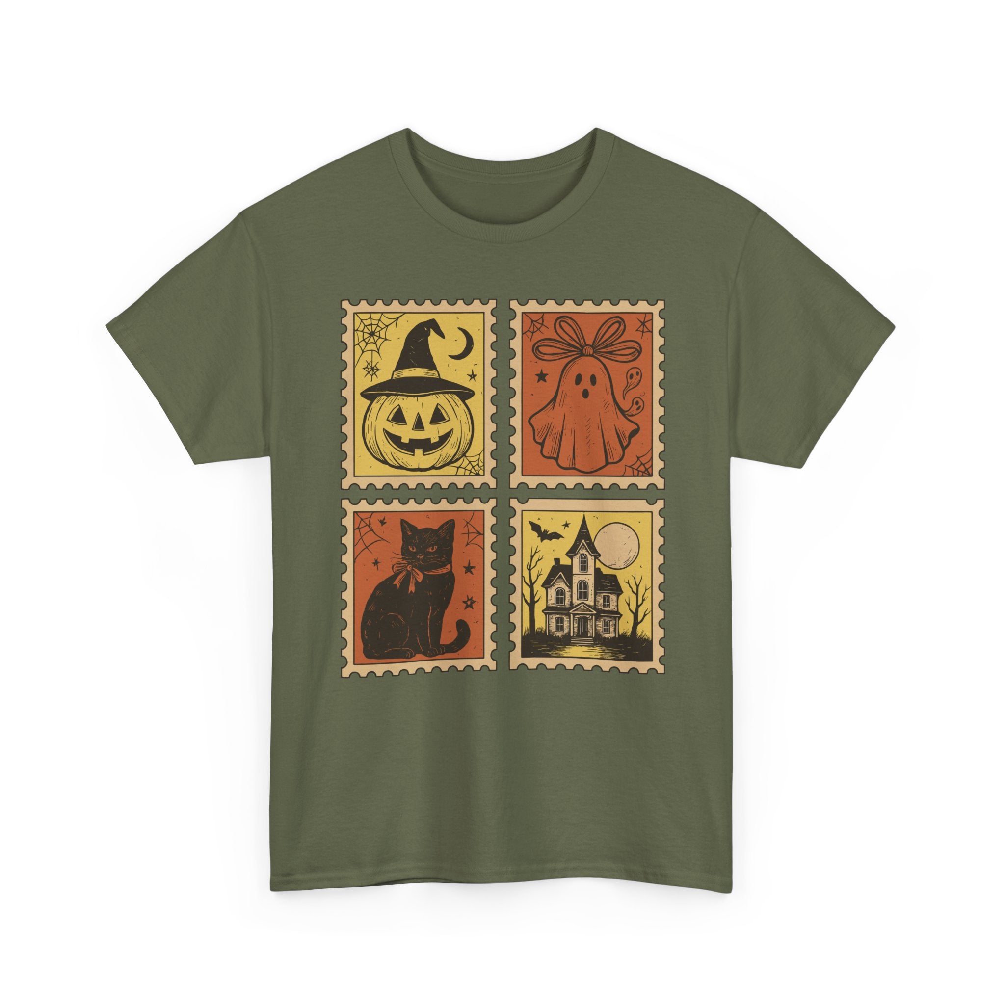Halloween Stamp Collection Unisex Cotton Tee