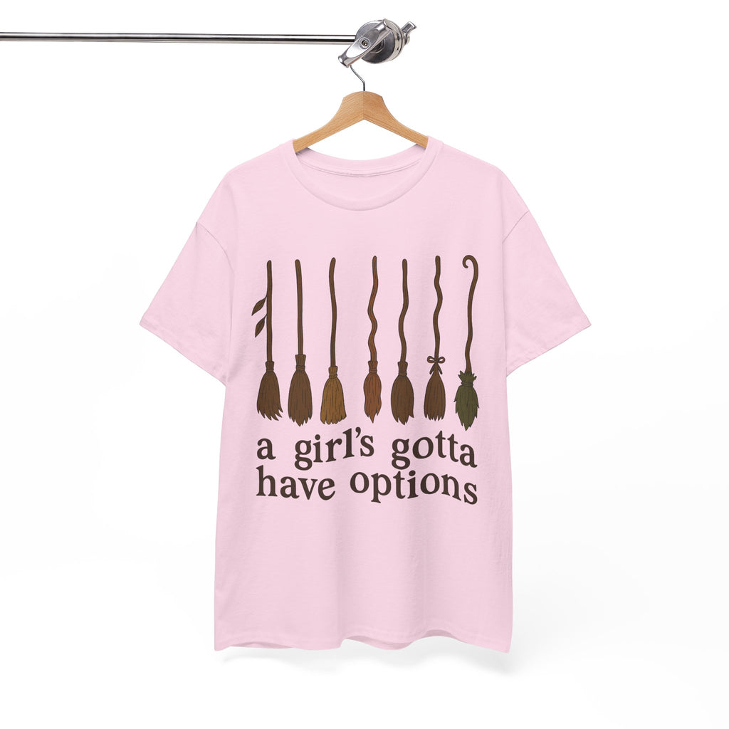Witch Brooms Options Unisex Cotton Tee