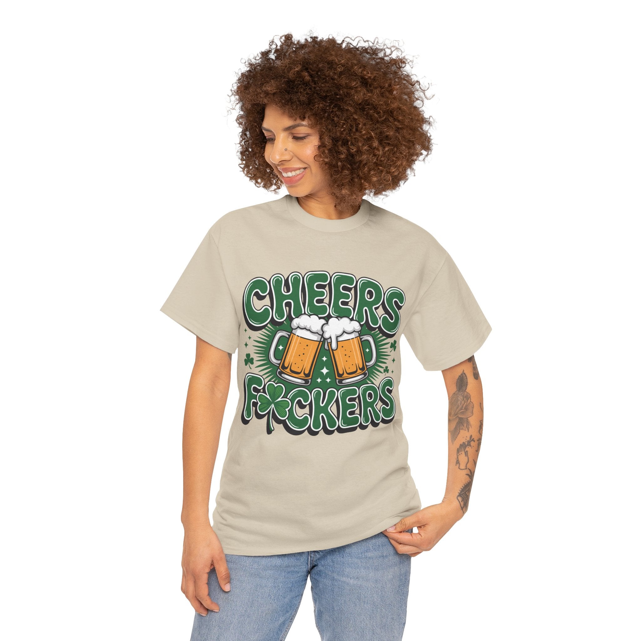 Cheers Fockers Beer Clinking Mugs Unisex Cotton T-Shirt