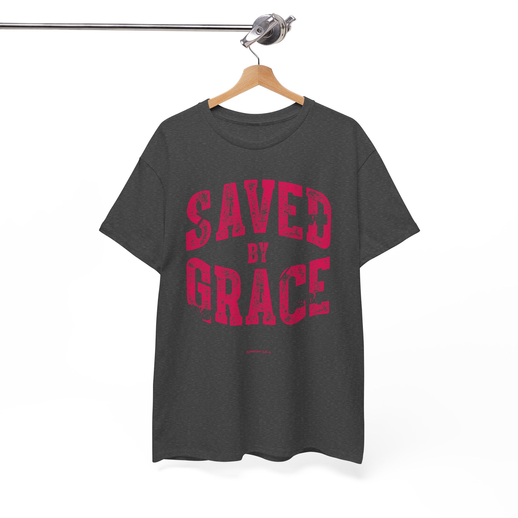 Saved by Grace Ephesians 2:8-9 Unisex Cotton T-Shirt