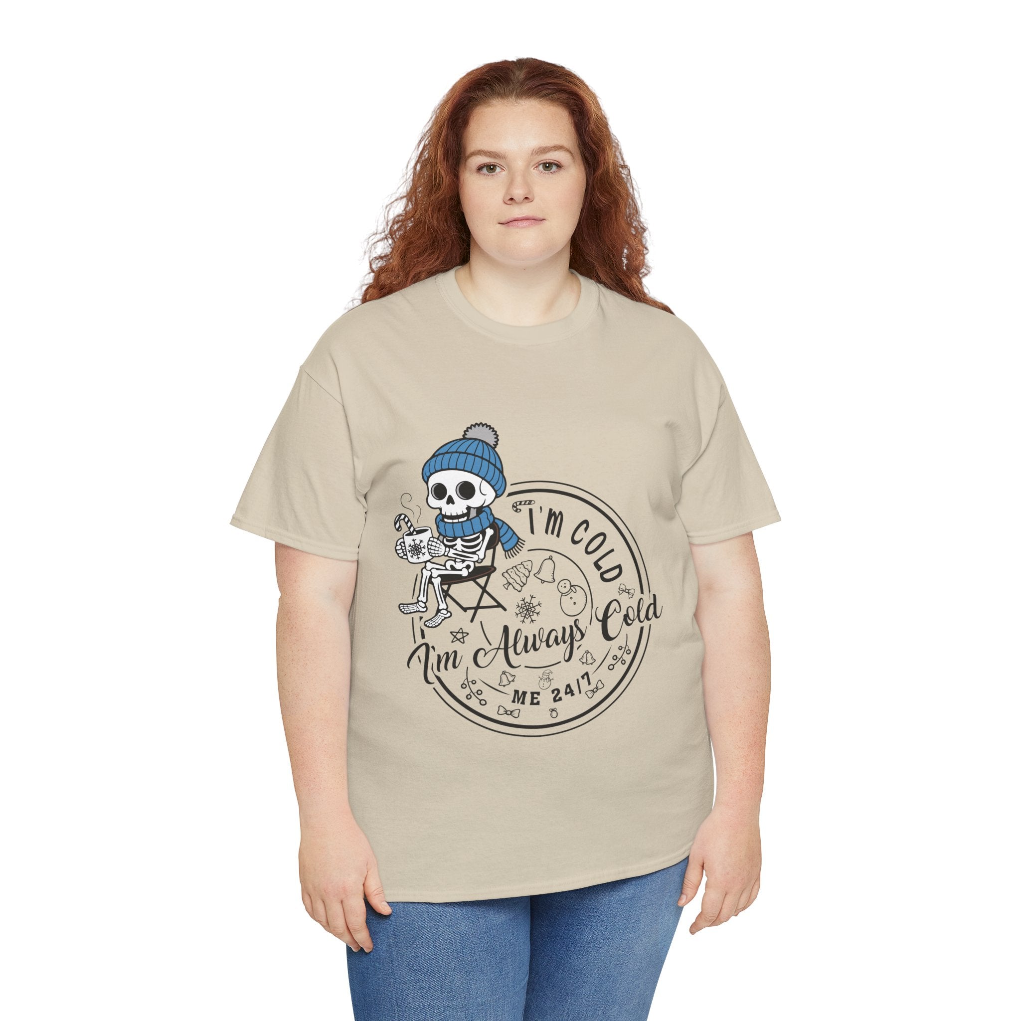 Cozy Skeleton Unisex Cotton Tee