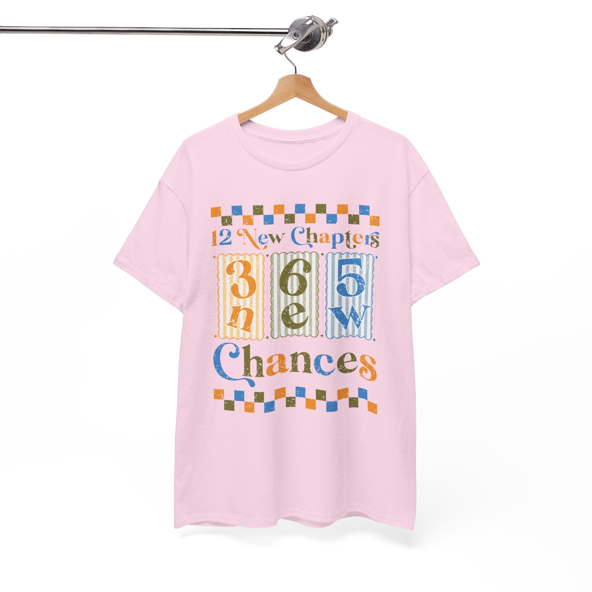 12 New Chapters 365 New Chances Vintage Tee — Fresh Start Inspirational Unisex Cotton Tee