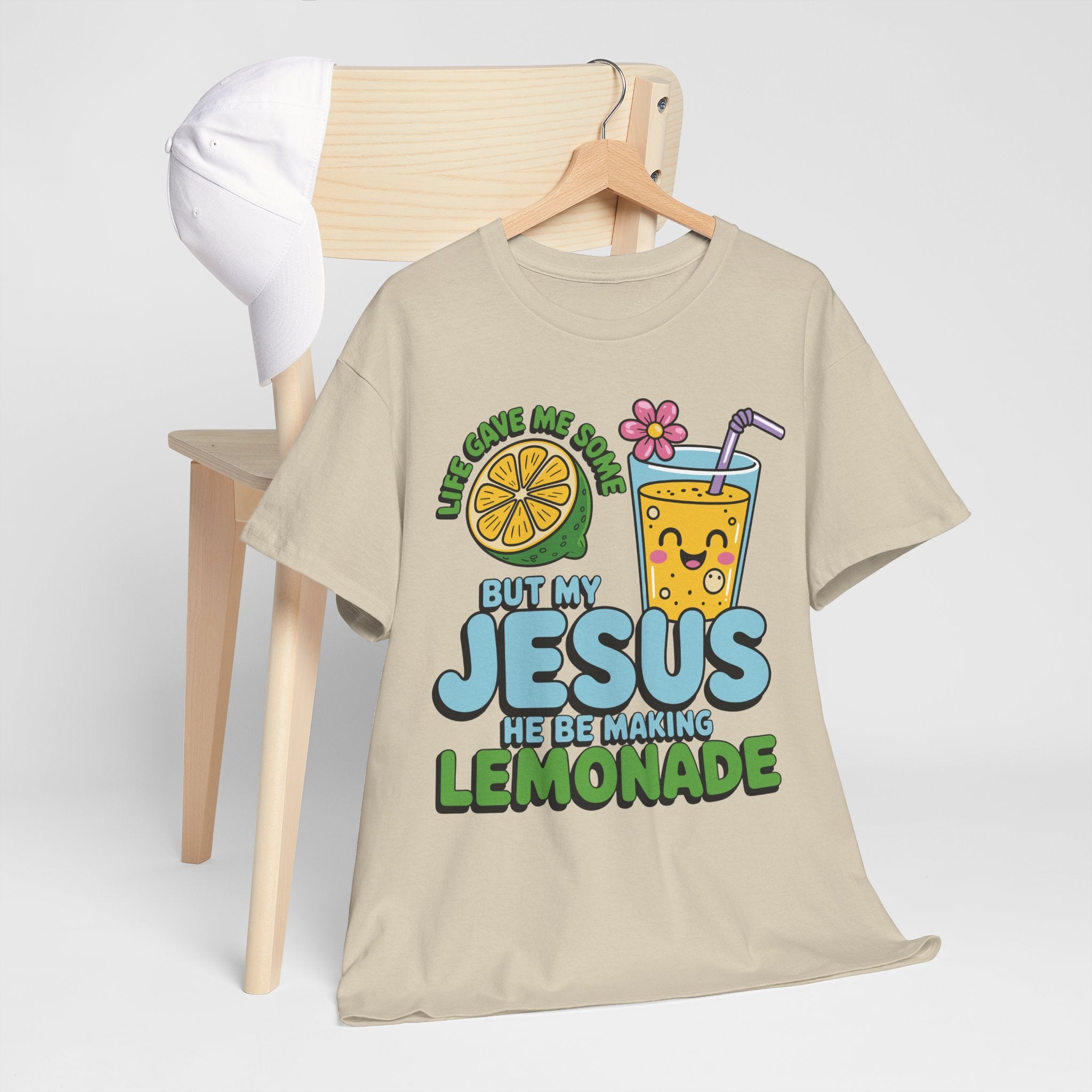 Christian Lemonade T‑Shirt — "Life Gave Me Some Lemons, My Jesus Makes Lemonade"Unisex Cotton Tee