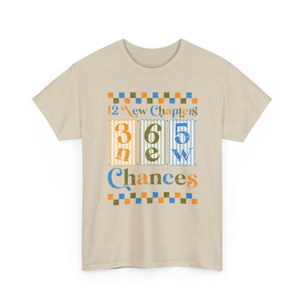 12 New Chapters 365 New Chances Vintage Tee — Fresh Start Inspirational Unisex Cotton Tee