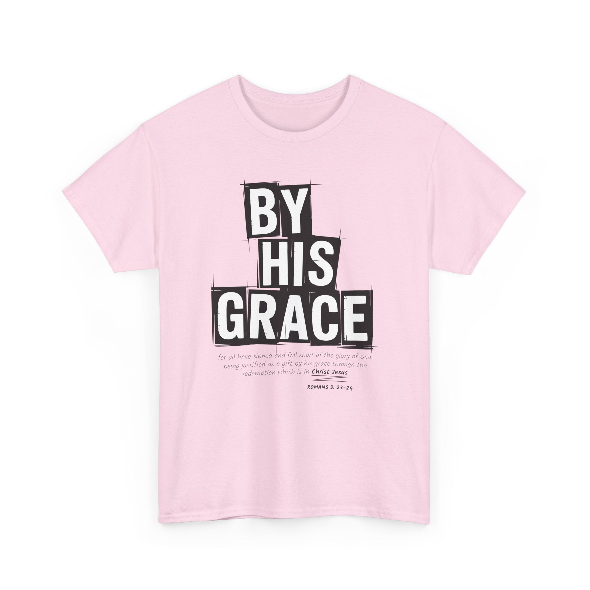 By His Grace tee — Minimalist Faith Christian Unisex Cotton T-Shirt