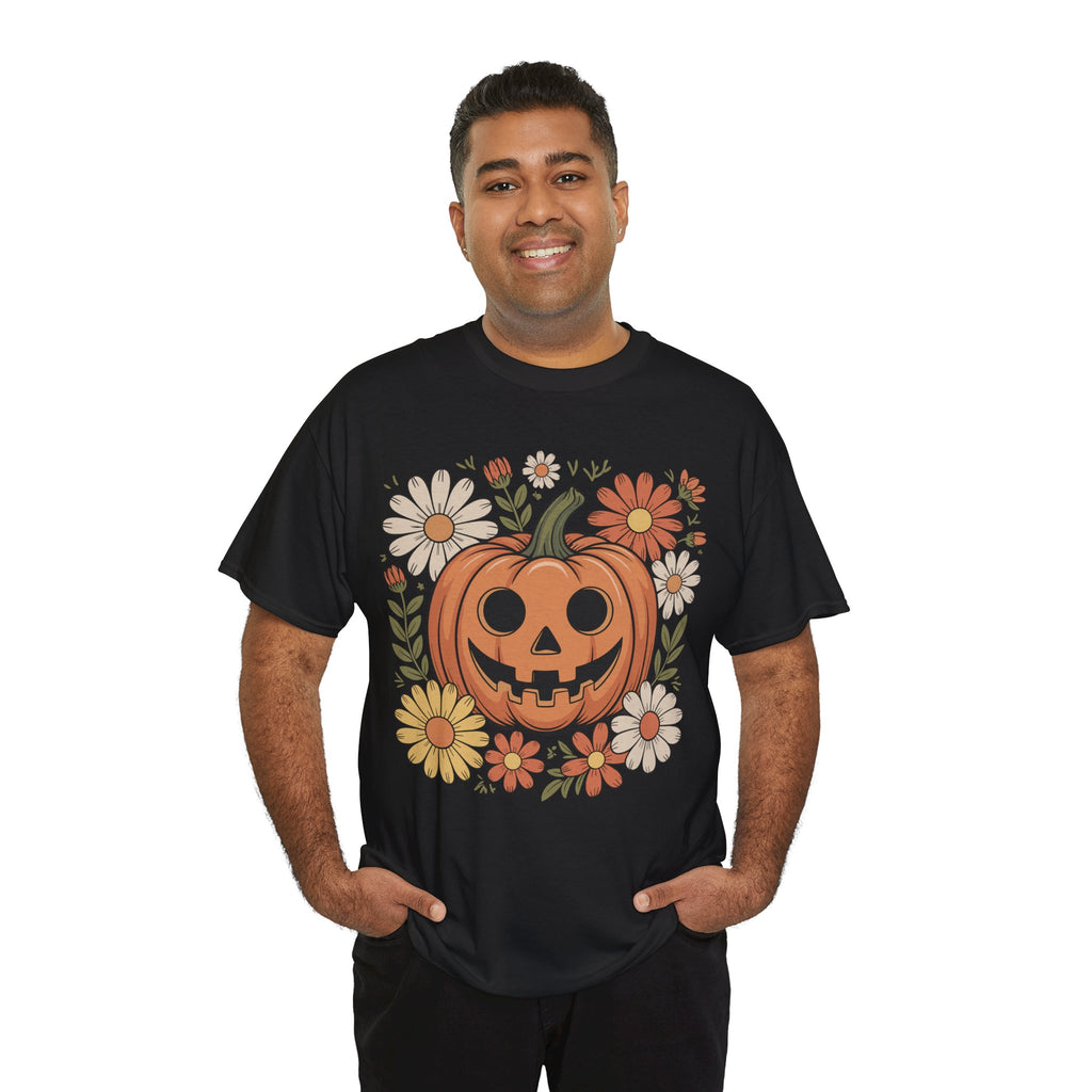 Halloween Pumpkin Unisex Cotton Tee