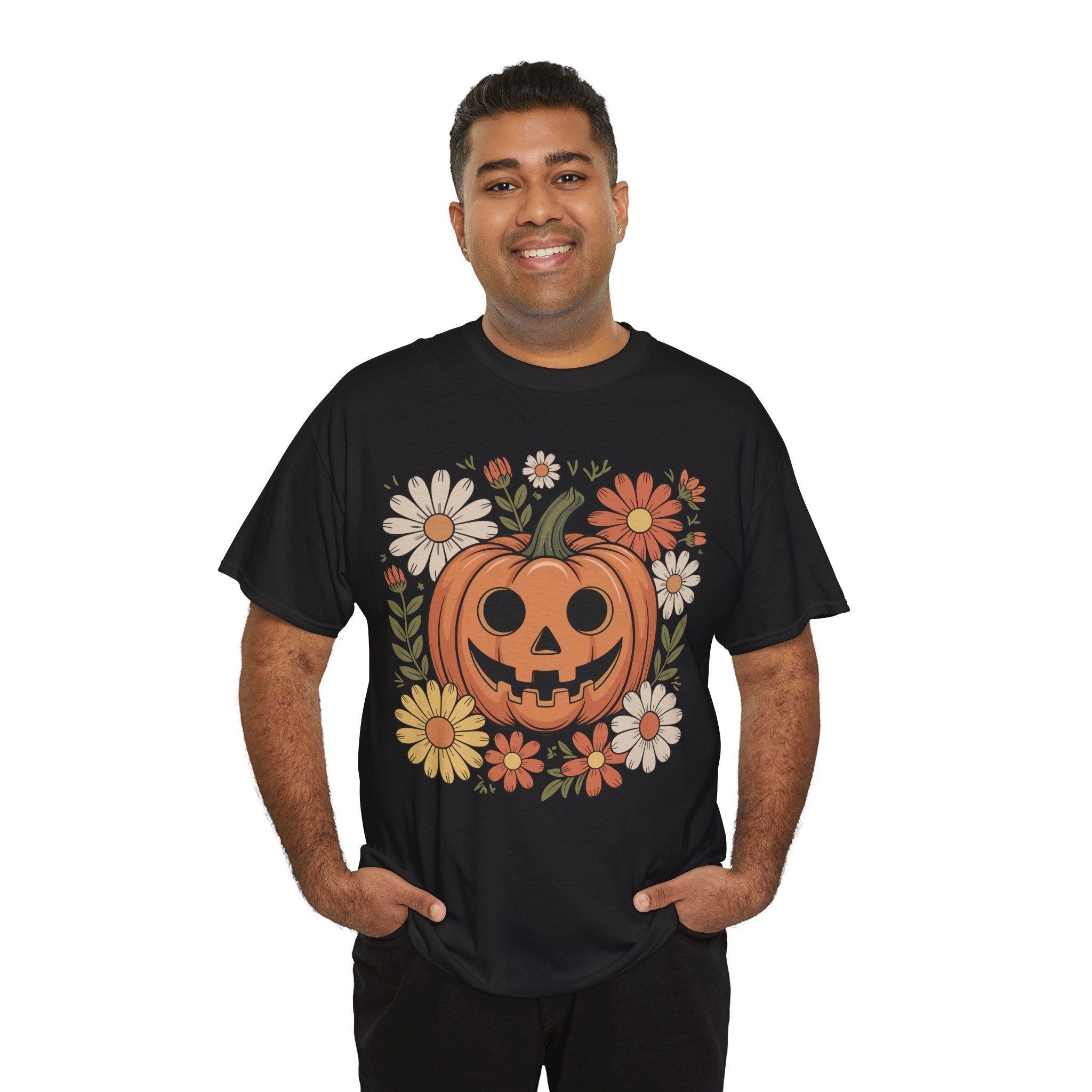Halloween Pumpkin Unisex Cotton Tee