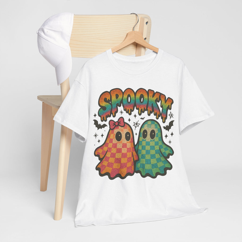 Spooky Pastel Ghosts Unisex Cotton Tee