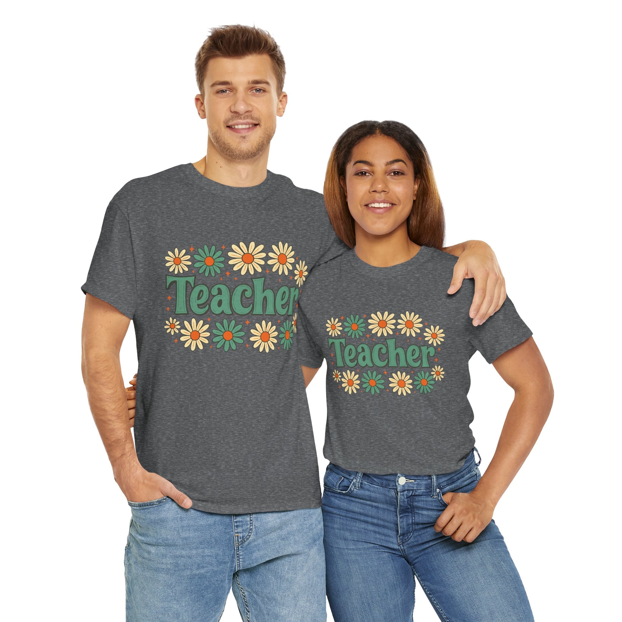 Floral Teacher Tee - Perfect Gift for Educators