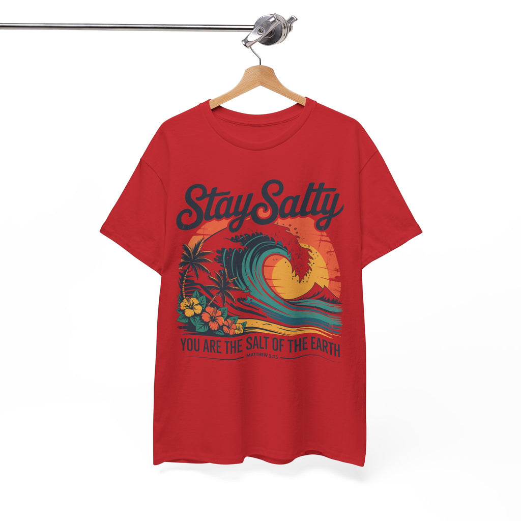 Stay Salty Beach Tee — "You are the salt of the earth (Matthew 5:13)"Unisex Cotton Tee
