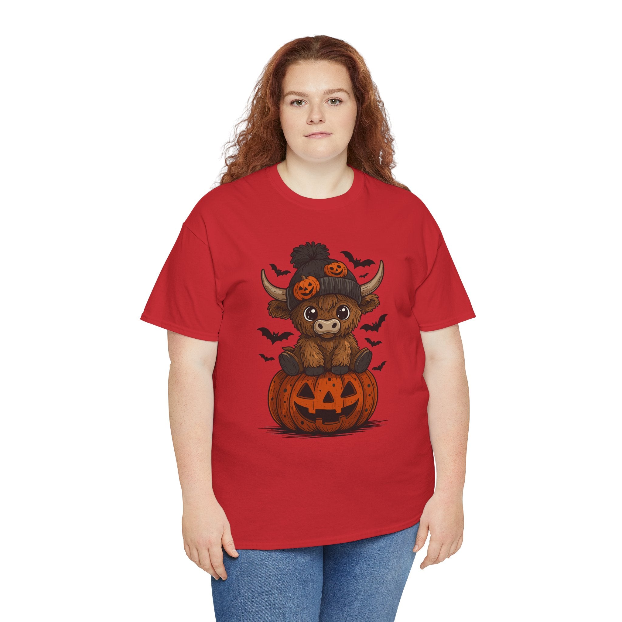 Halloween Cow Unisex Cotton Tshirt