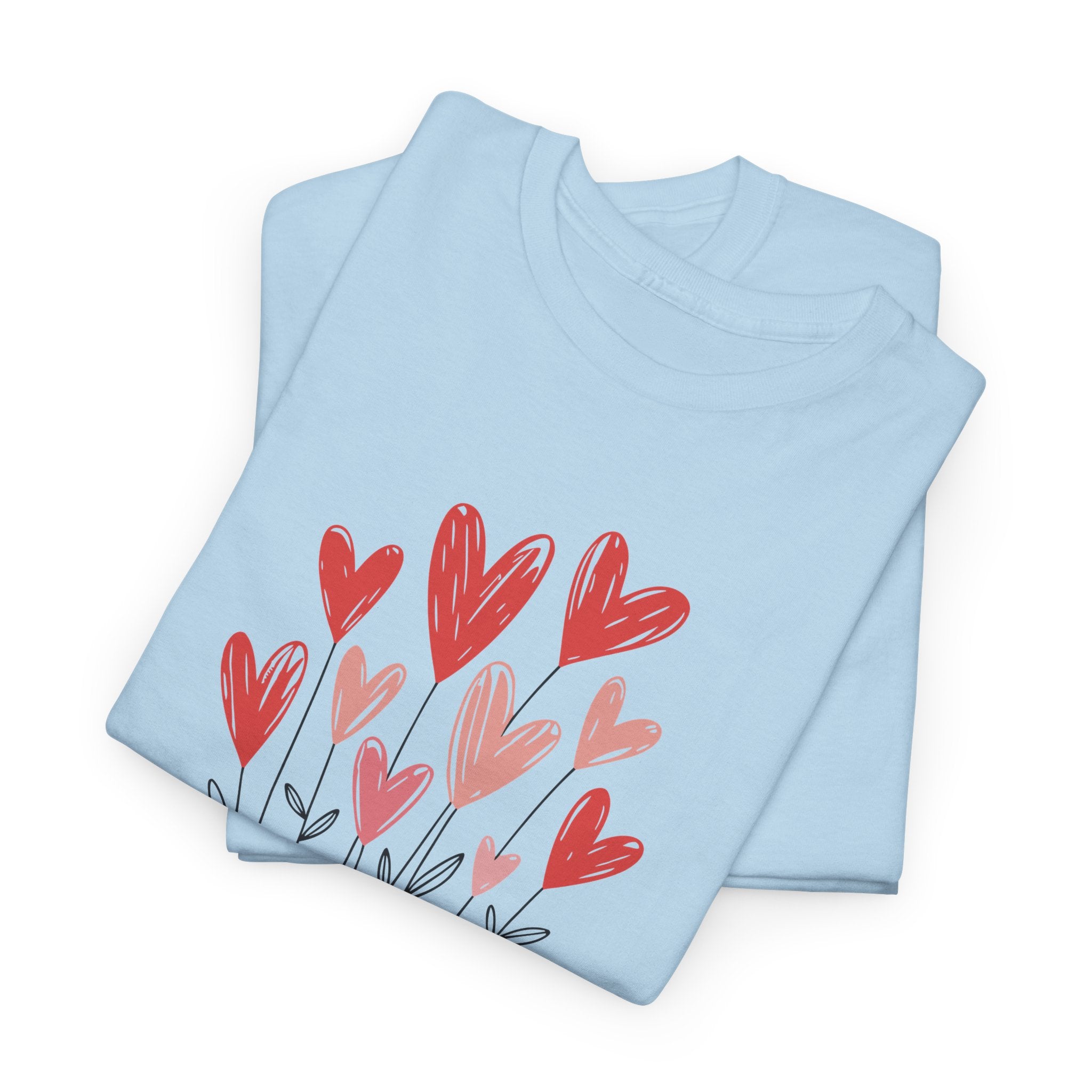 Christian Valentine T-Shirt — "Love Never Fails" (1 Corinthians 13:8) Unisex Cotton Tee