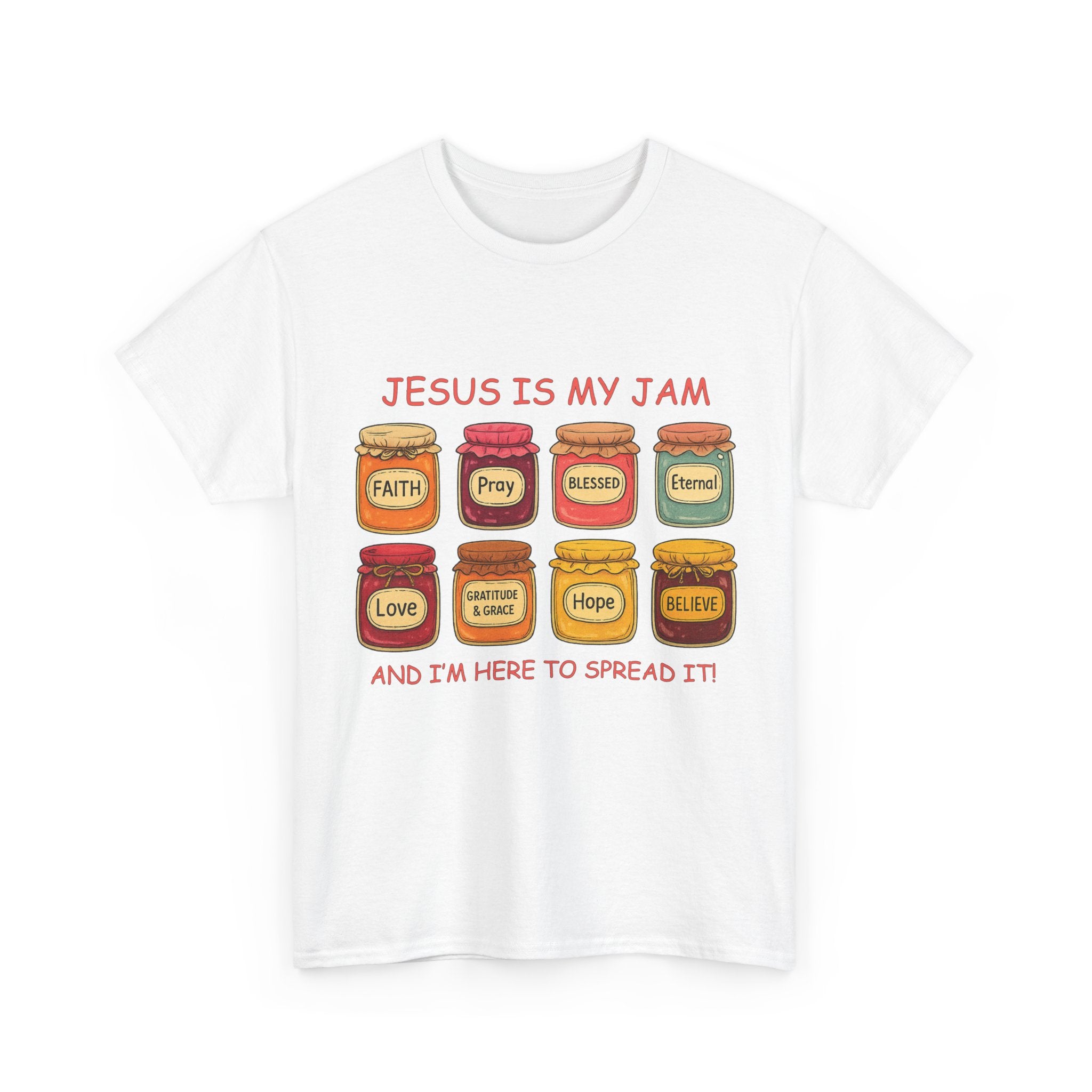 Jesus Is My Jam T-Shirt — Christian Faith Jam Jar Unisex Cotton Tee