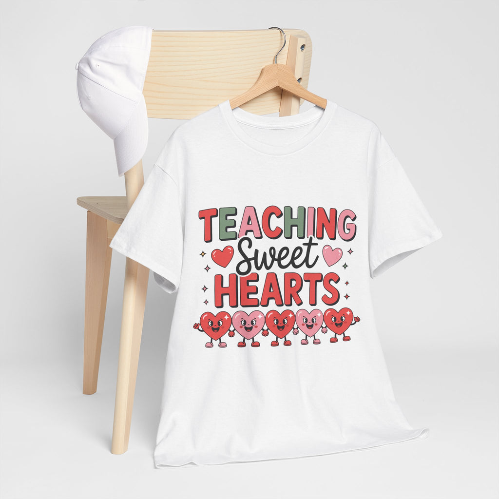 Teaching Sweet Hearts Valentine Teacher Unisex Cotton T-Shirt