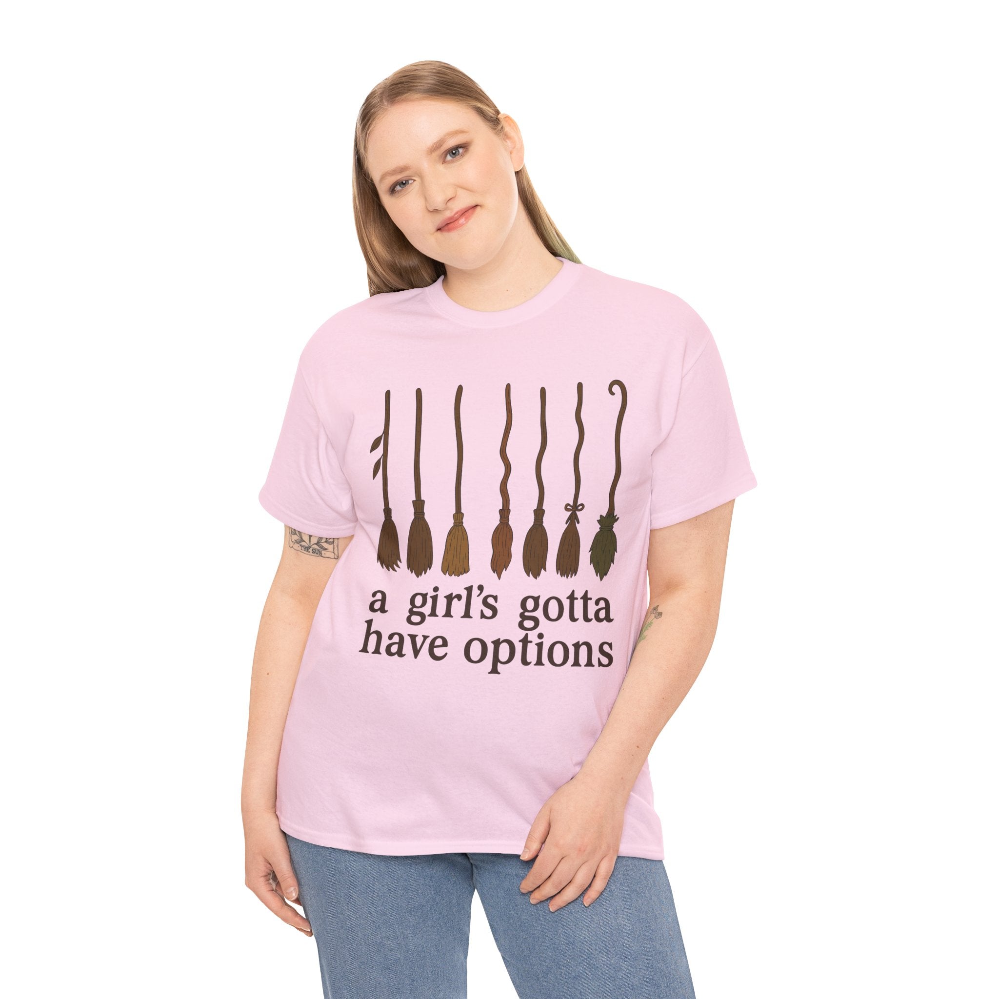Witch Brooms Options Unisex Cotton Tee
