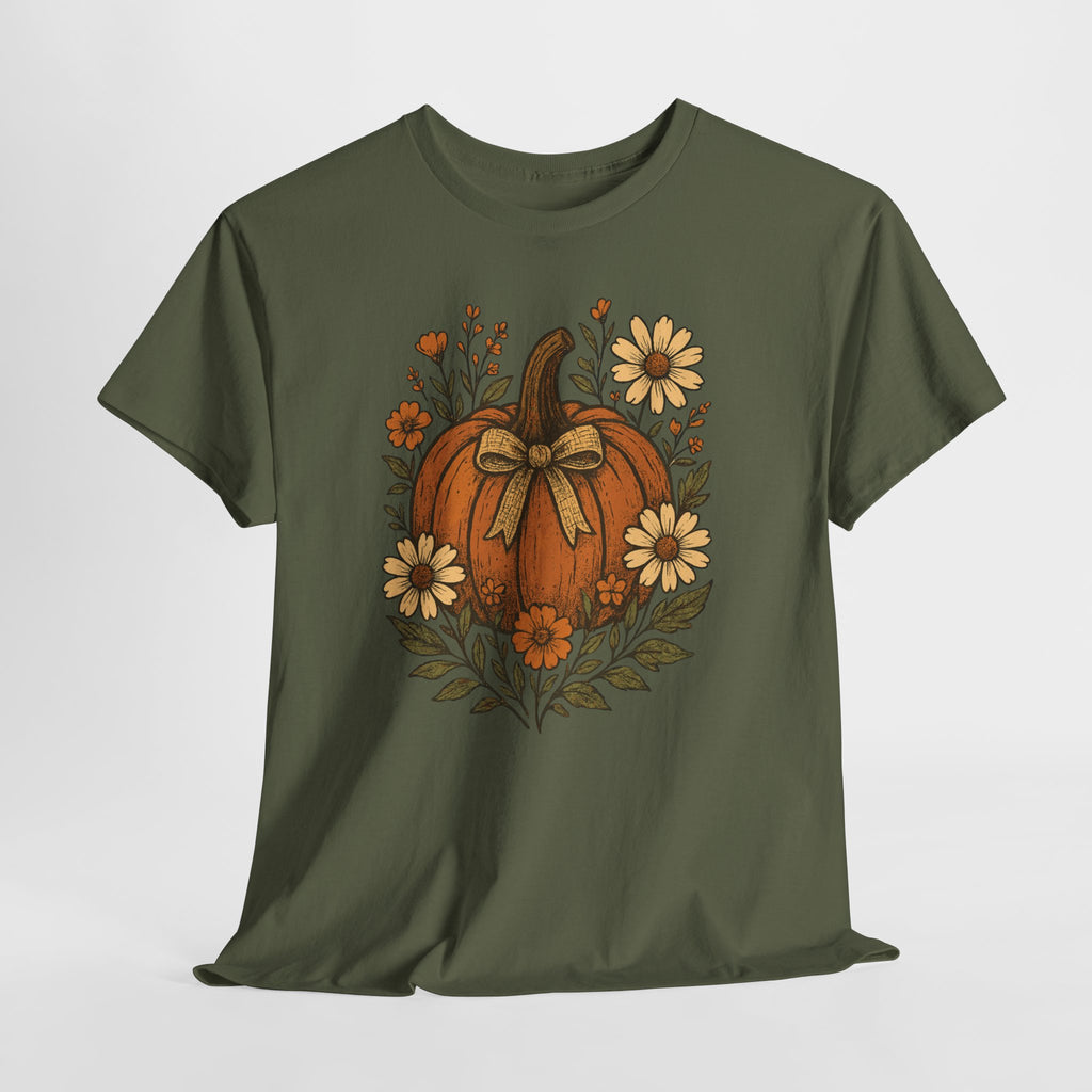 Pumpkin Daisy Unisex Cotton Tee
