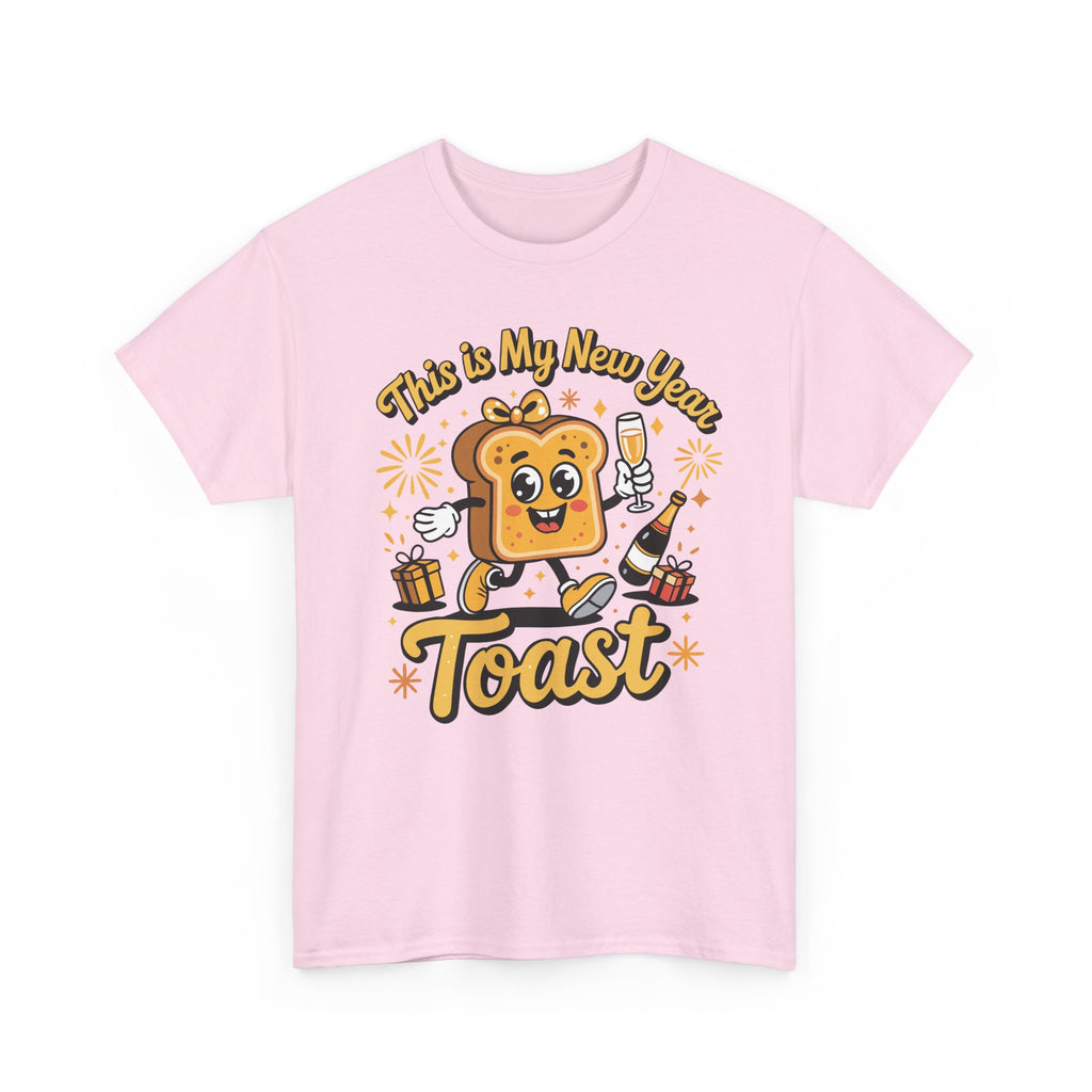 New Year Toast T-Shirt — "This Is My New Year Toast" Champagne & Fireworks Unisex Cotton Tee