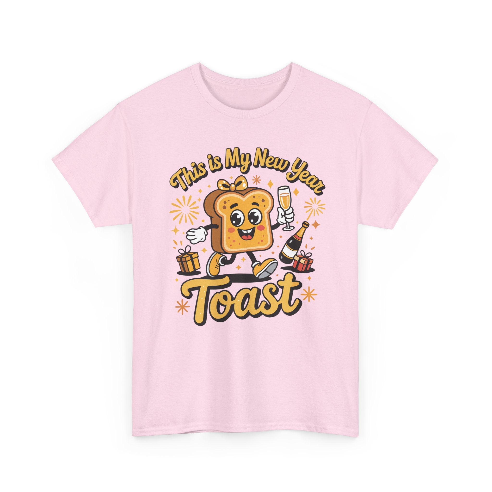New Year Toast T-Shirt — "This Is My New Year Toast" Champagne & Fireworks Unisex Cotton Tee