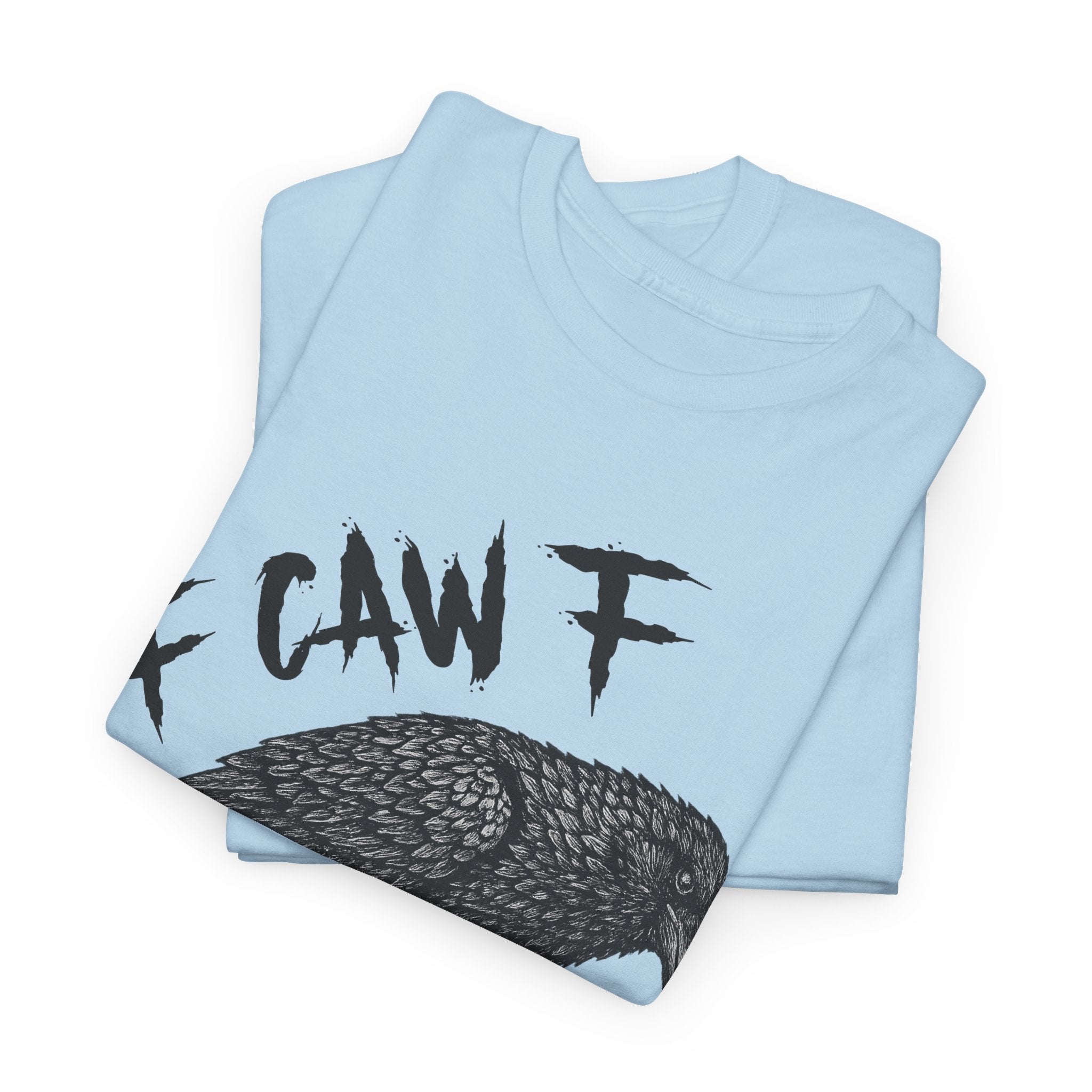 Gothic Crow & Skull T-Shirt — Dark Gothic Skull Unisex Cotton Tee