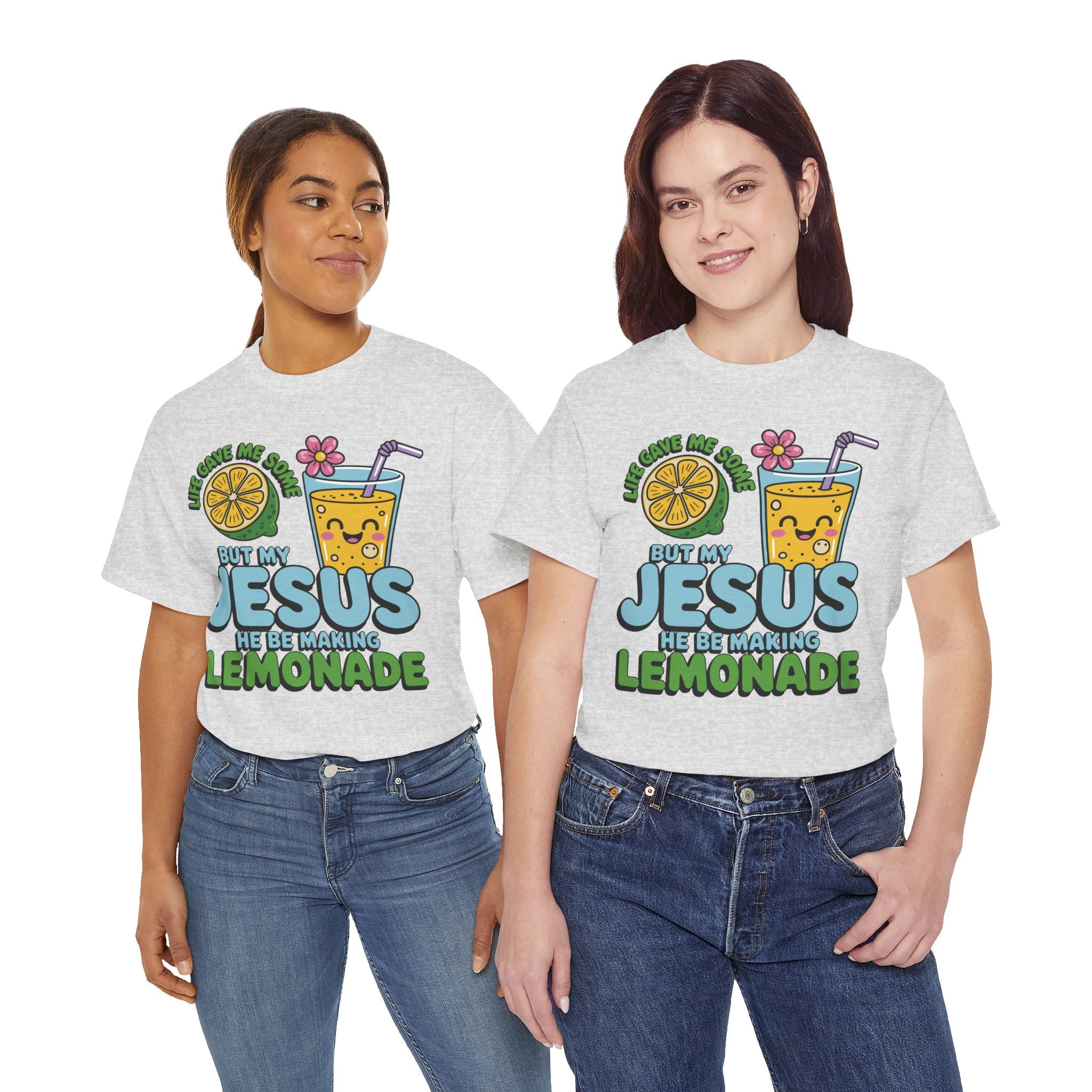 Christian Lemonade T‑Shirt — "Life Gave Me Some Lemons, My Jesus Makes Lemonade"Unisex Cotton Tee