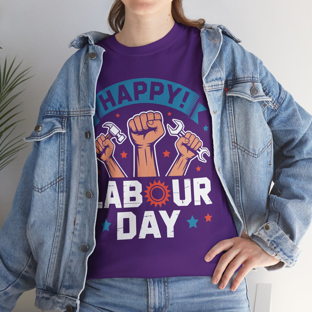 Happy US Labour Day Unisex Heavy Cotton T-Shirt