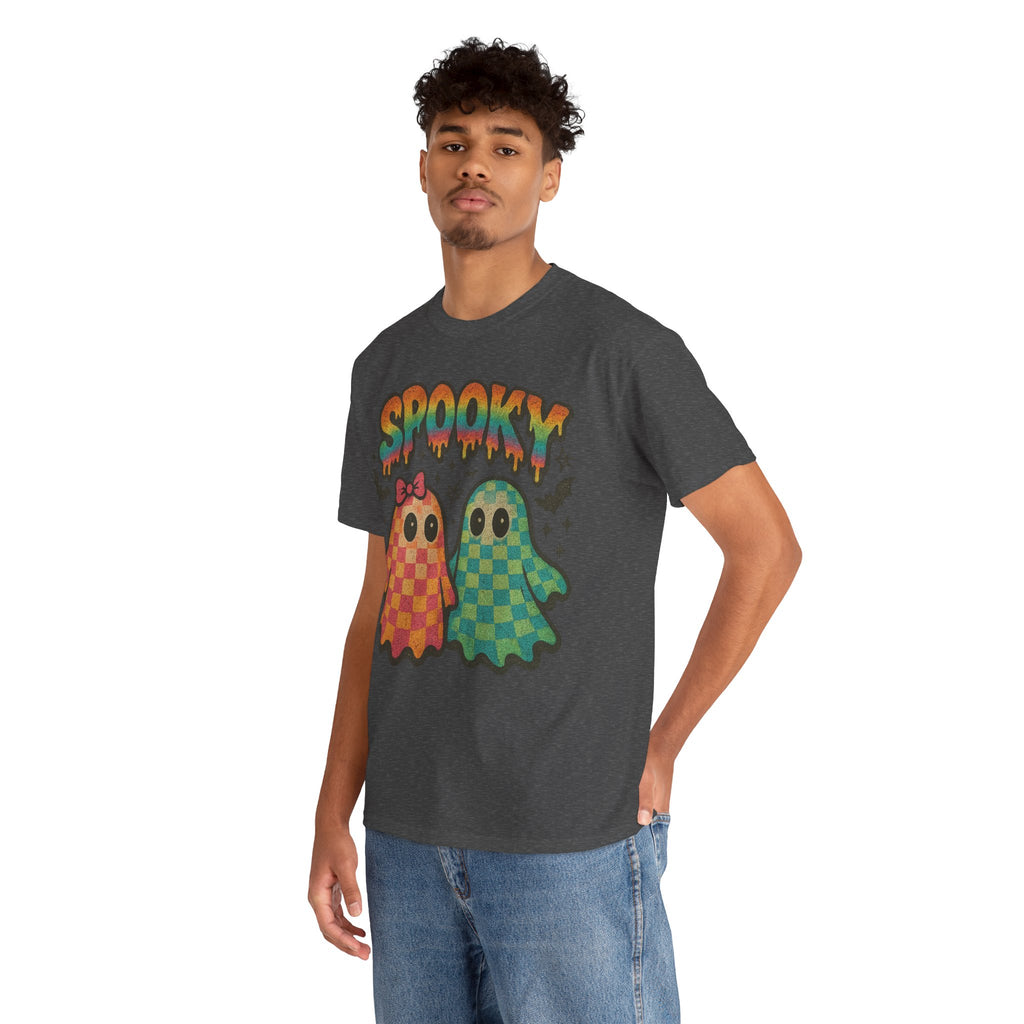 Spooky Pastel Ghosts Unisex Cotton Tee
