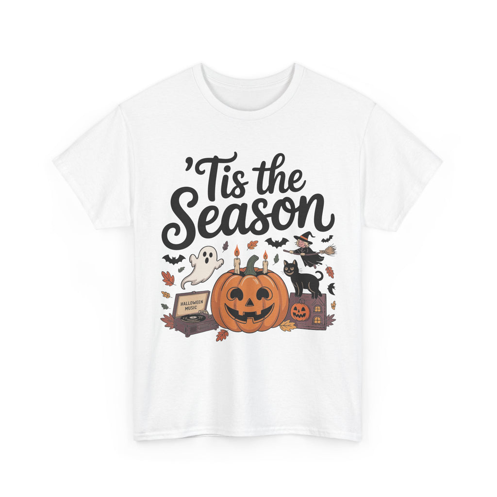 Holiday Season Unisex Cotton T-Shirt - Tis the Season Design
