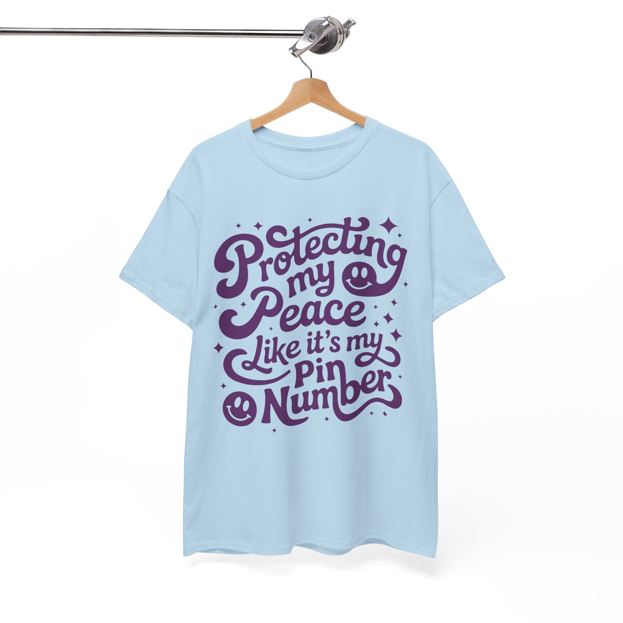 Protecting My Peace Like It’s My PIN Number Tee — Retro Motivational Graphic Unisex Cotton T-Shirt