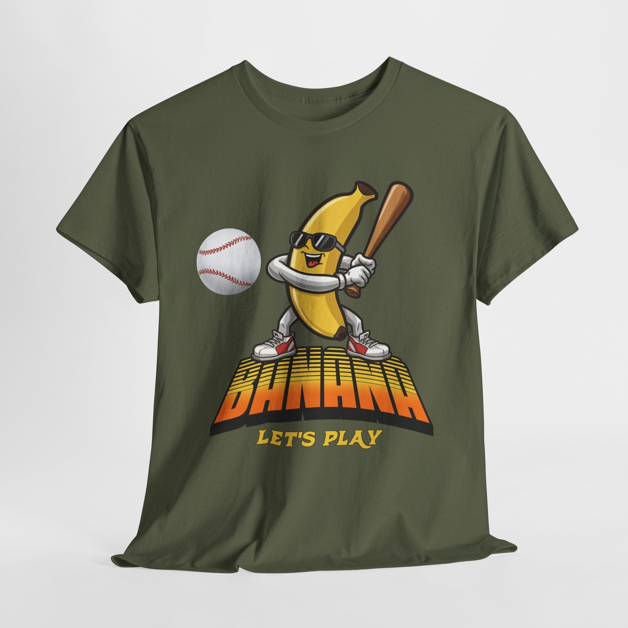 Banana Playing Baseball Tee