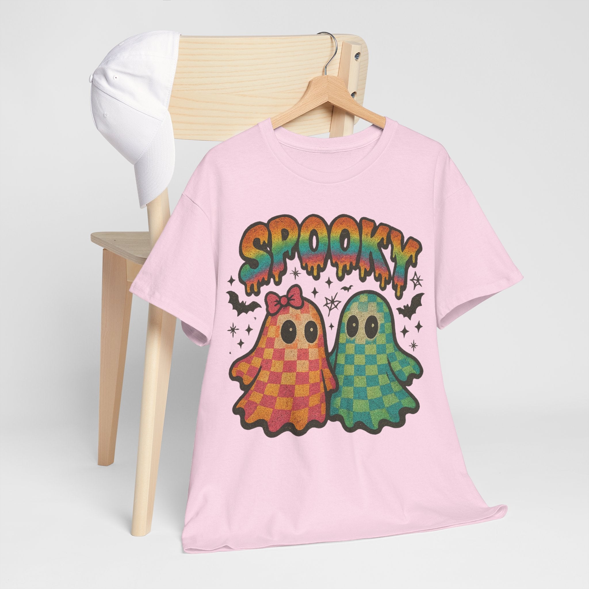 Spooky Pastel Ghosts Unisex Cotton Tee