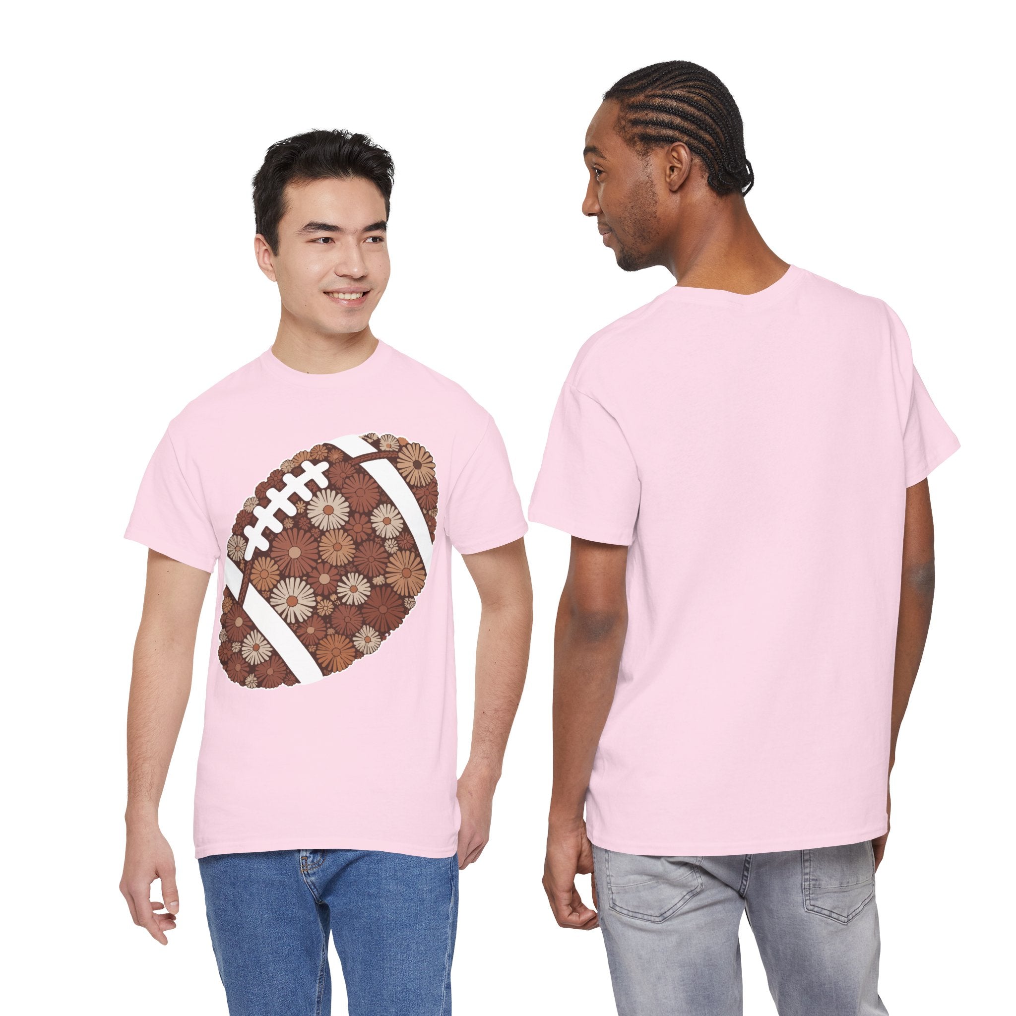 Game Day Touch Down Football Tee — Helmets, Flags & Cheer Icons Unisex Cotton Tee