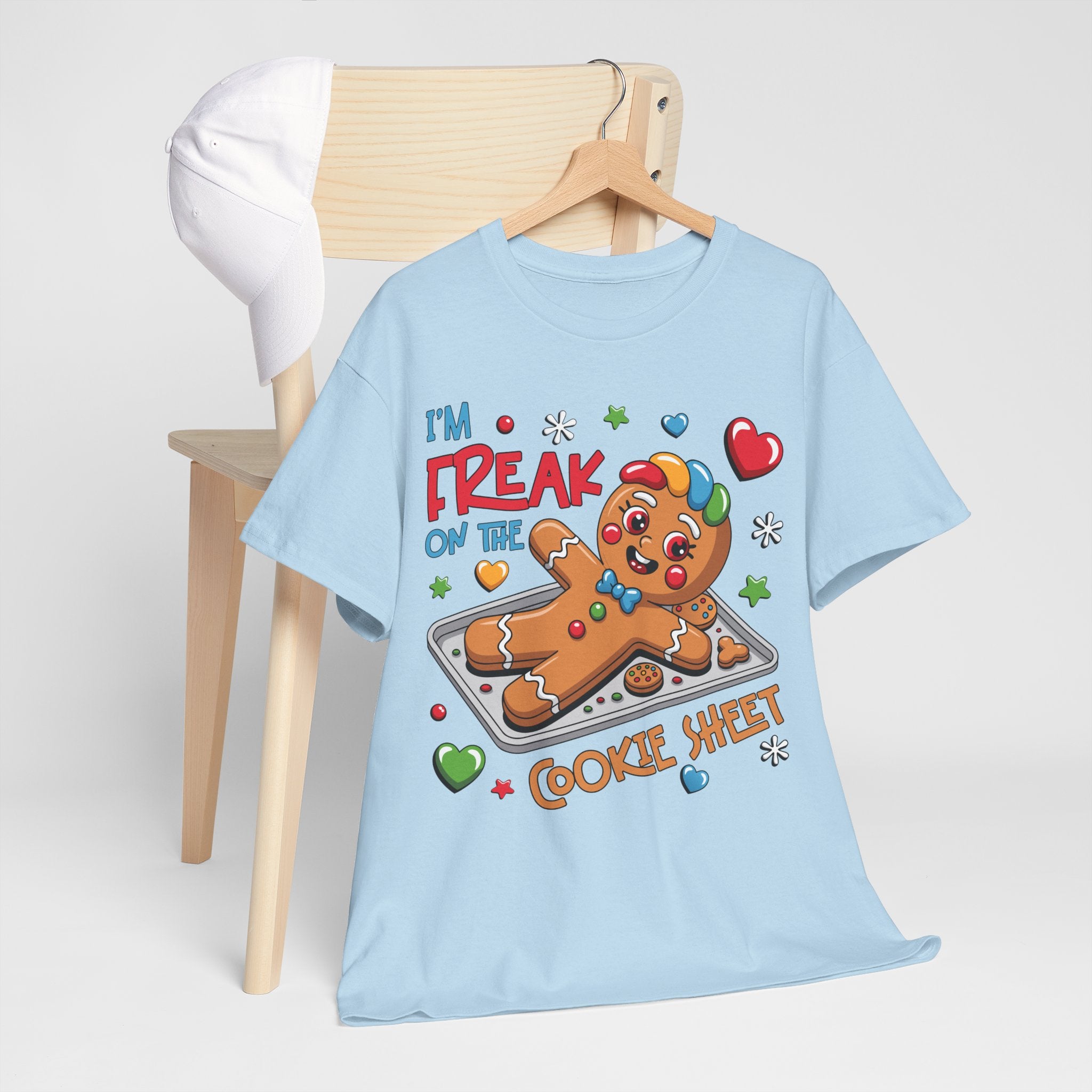Gingerbread ‘I’m Freak on the Cookie Sheet’ Unisex Cotton Tee