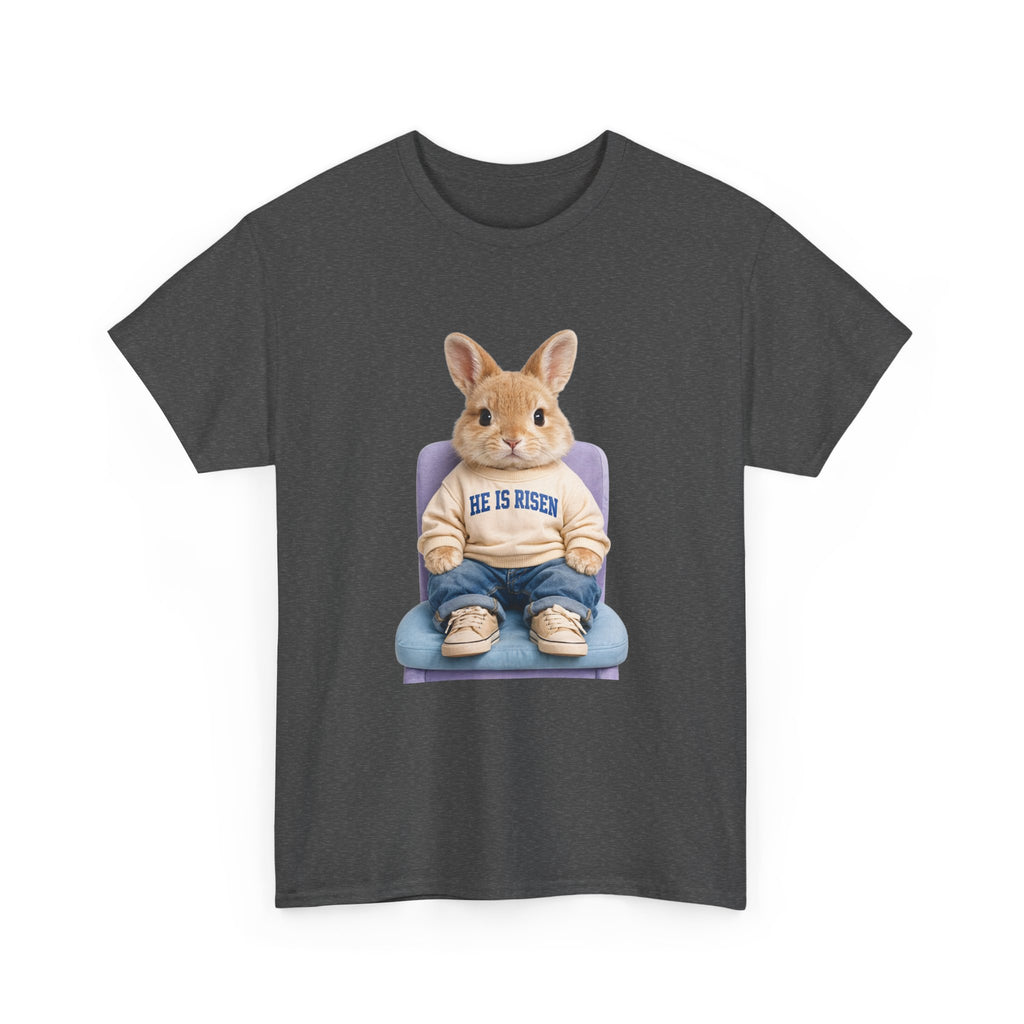 Easter 'He Is Risen' Bunny Unisex Cotton Tee