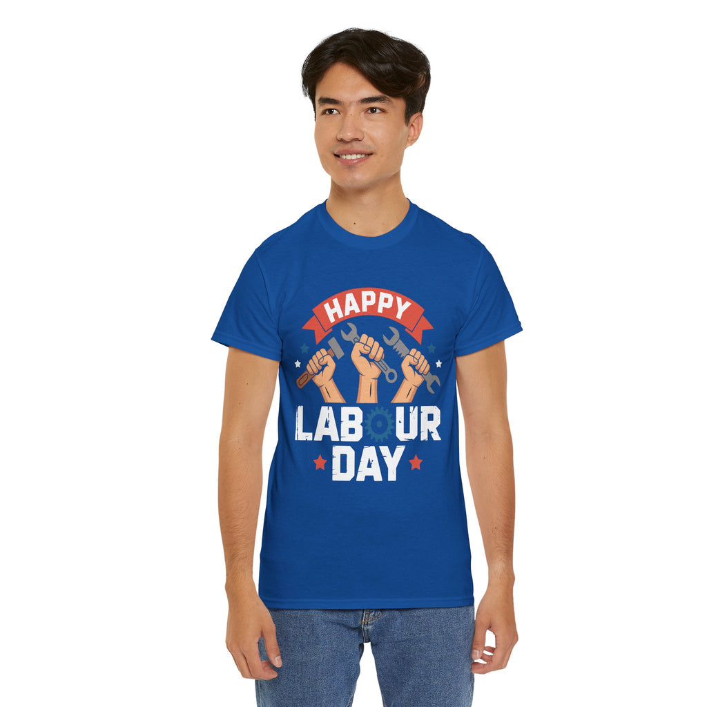 Happy US Labour Day Unisex Heavy Cotton T-Shirt
