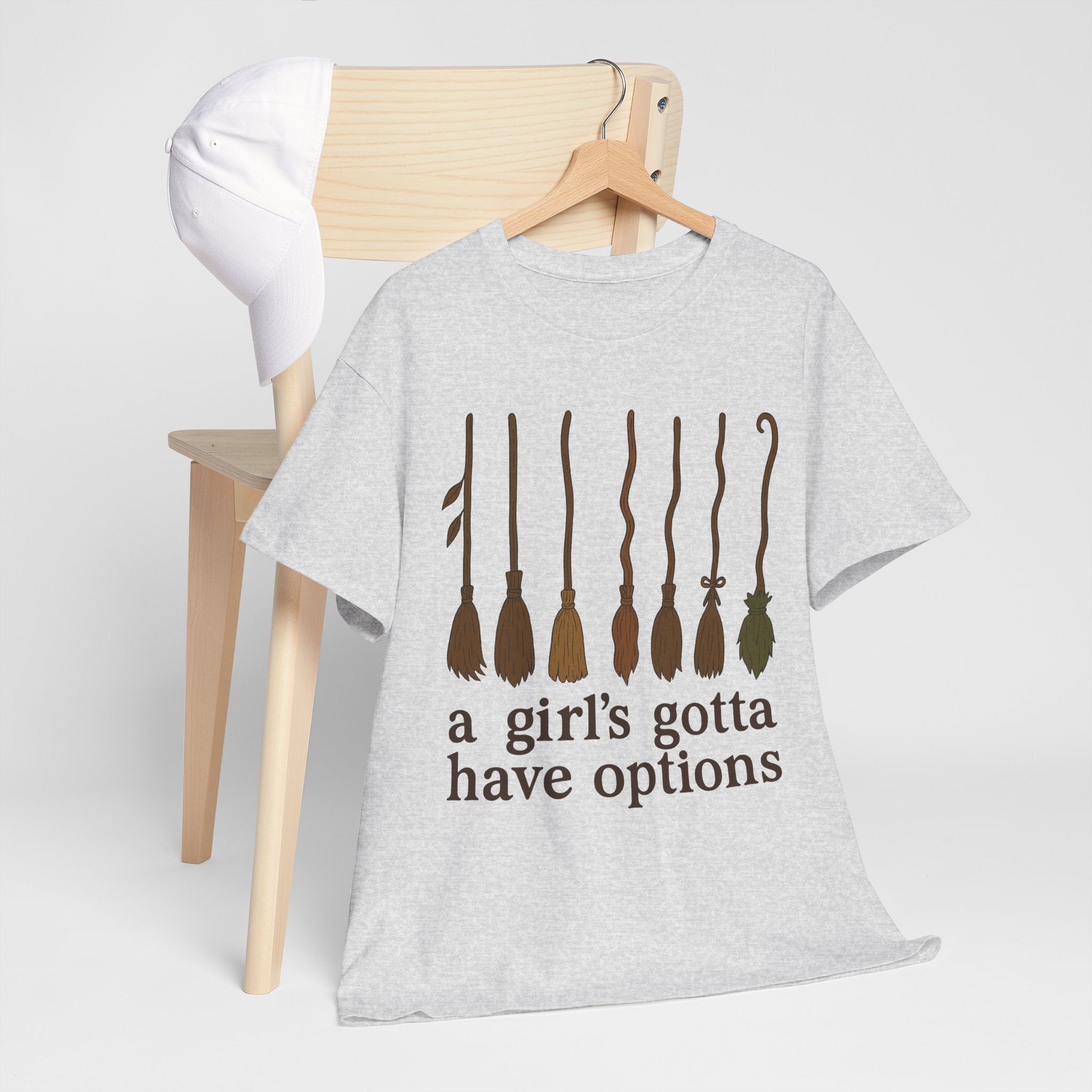 Witch Brooms Options Unisex Cotton Tee