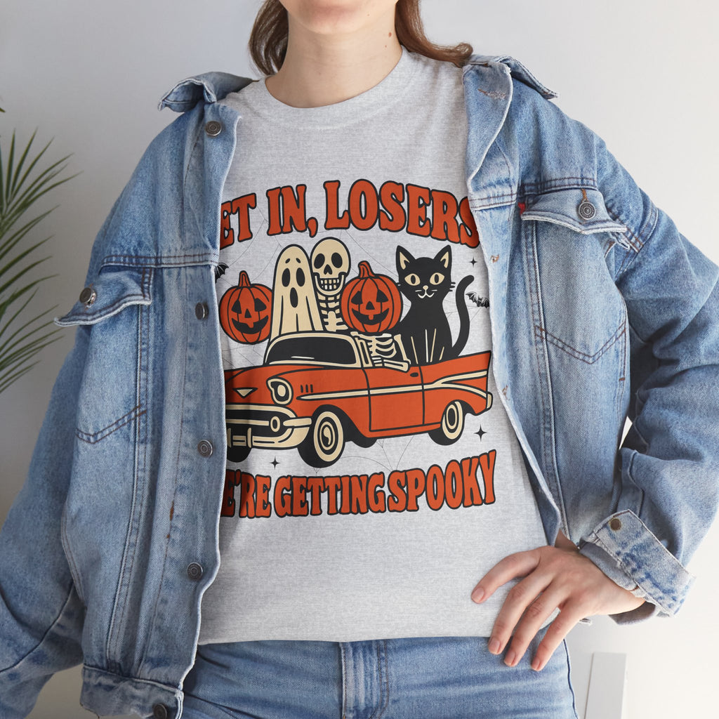 Halloween Skeleton Pumpkin Black Cat Unisex Cotton Tee