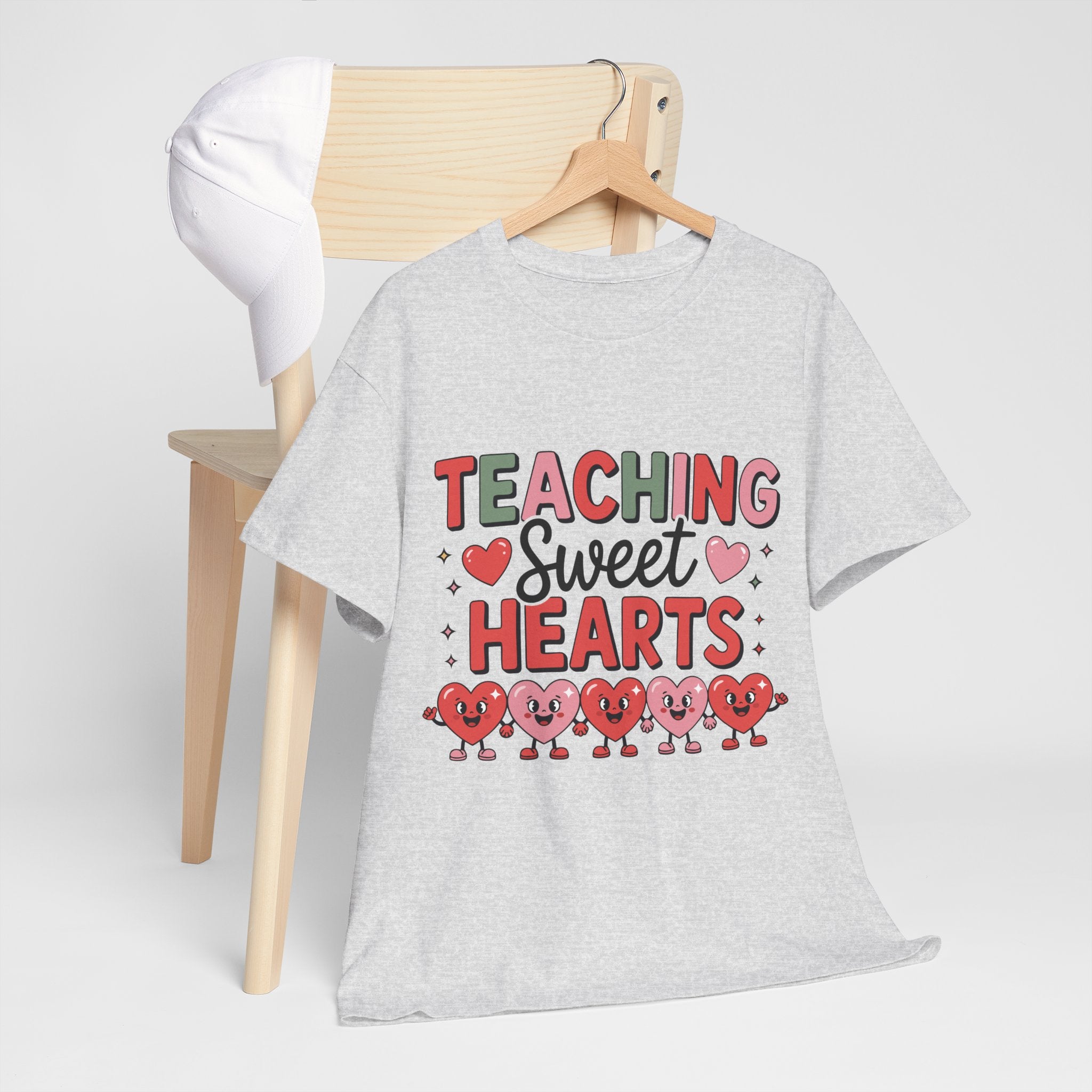 Teaching Sweet Hearts Valentine Teacher Unisex Cotton T-Shirt