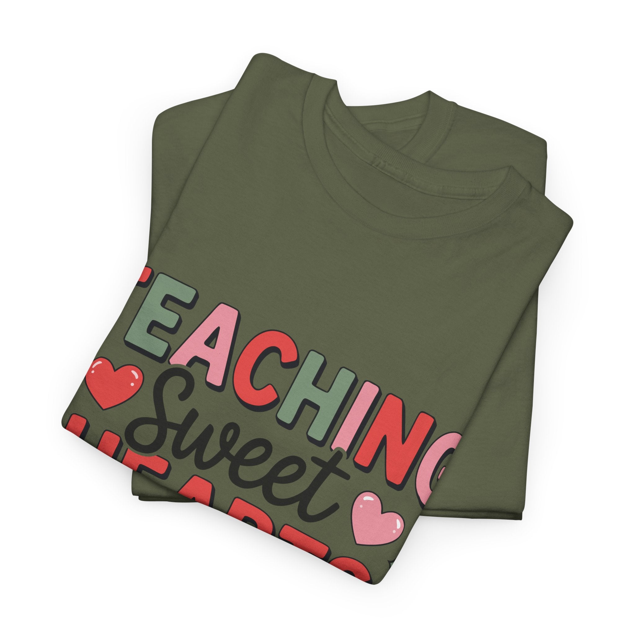 Teaching Sweet Hearts Valentine Teacher Unisex Cotton T-Shirt
