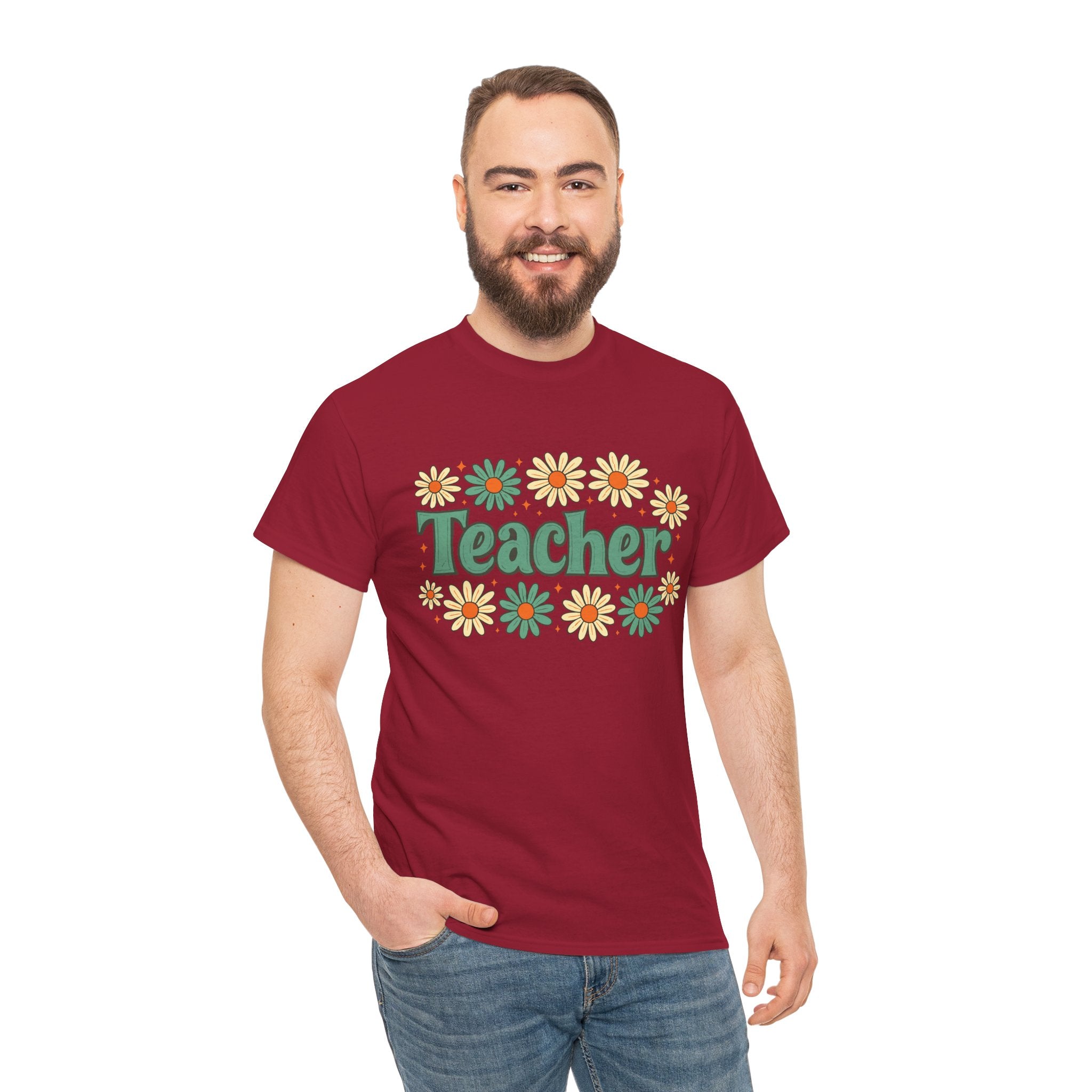 Floral Teacher Tee - Perfect Gift for Educators