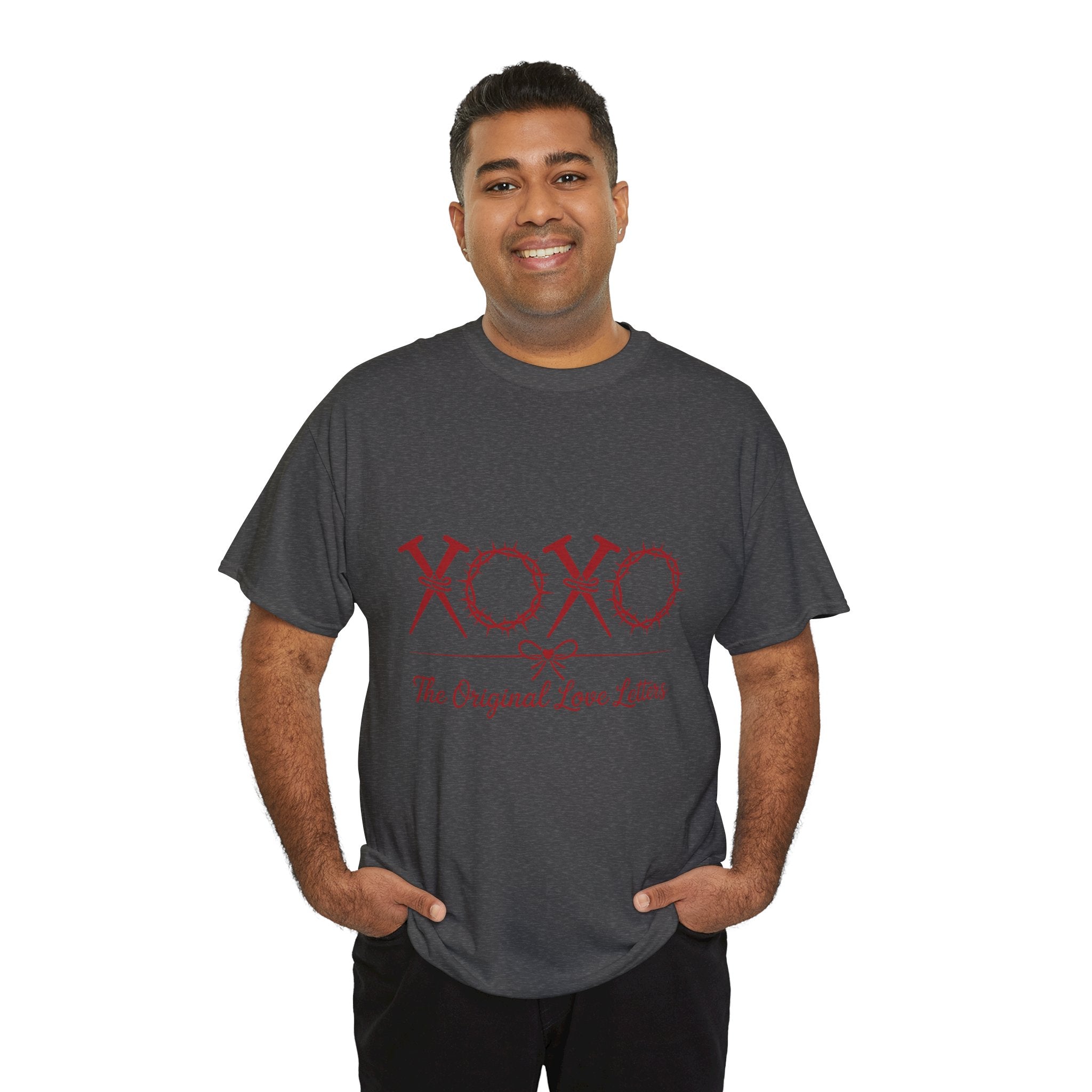Christian Valentine Tee — “XOXO” Nails & Thorn Crowns, “The Original Love Letters”... Unisex Cotton Tee