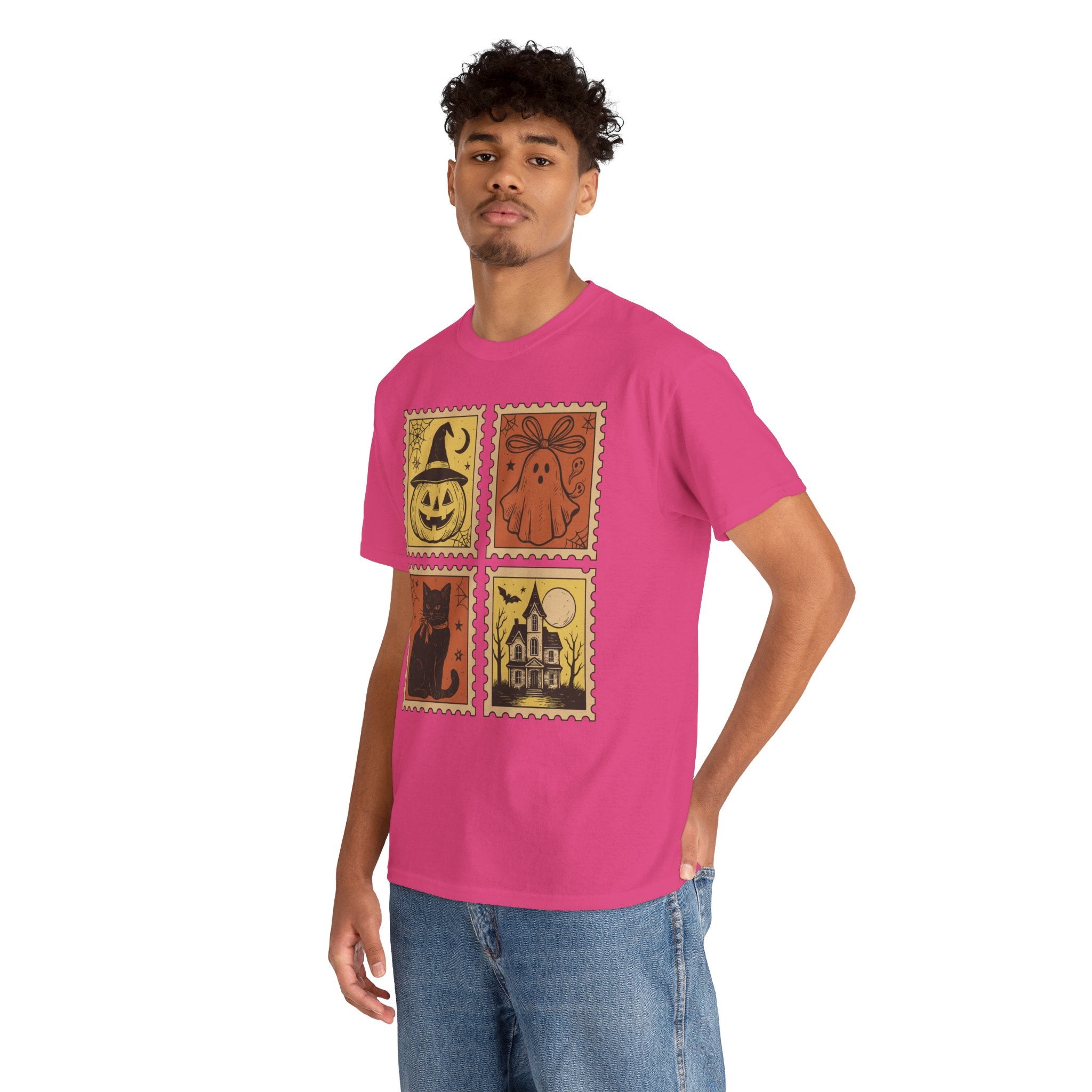 Halloween Stamp Collection Unisex Cotton Tee