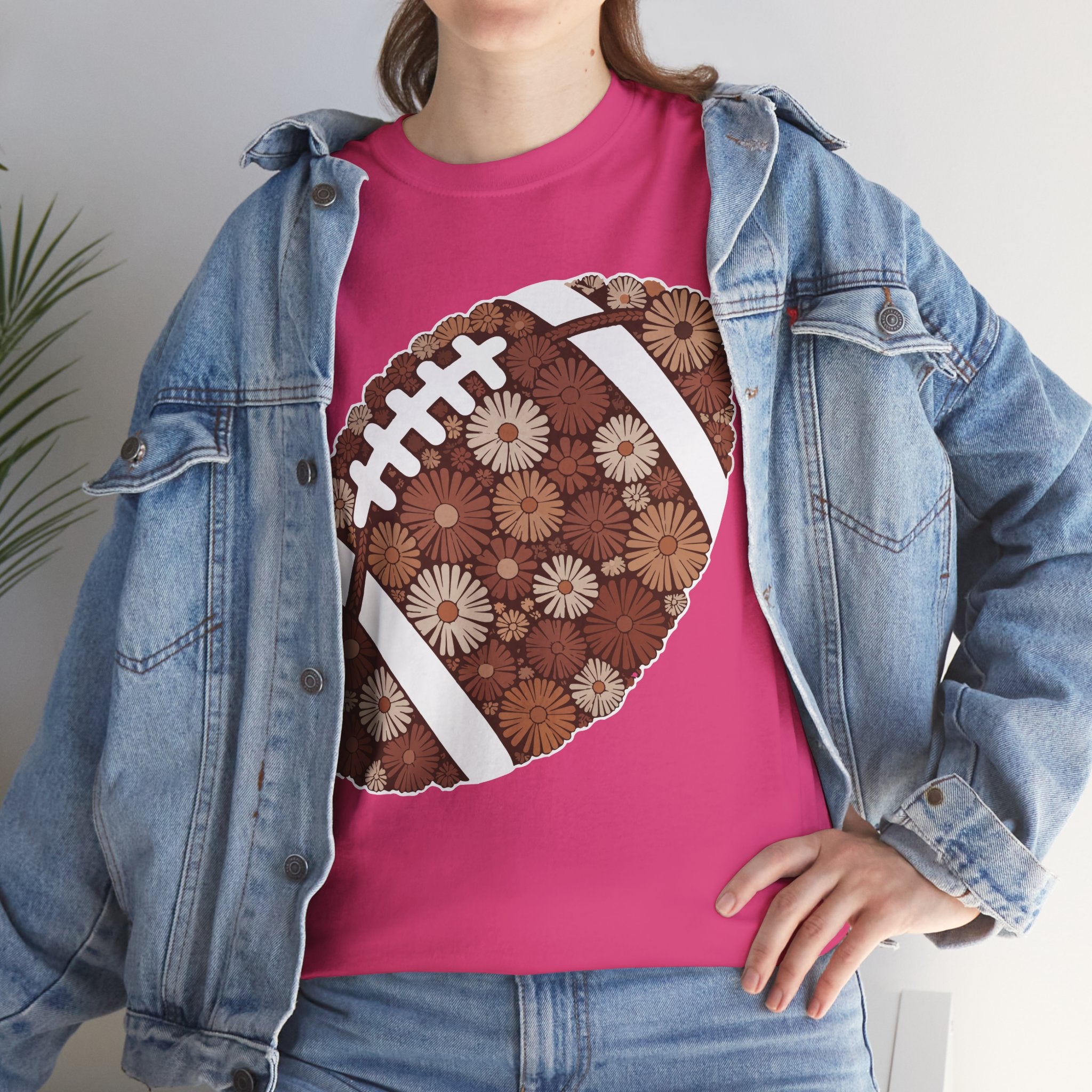 Game Day Touch Down Football Tee — Helmets, Flags & Cheer Icons Unisex Cotton Tee