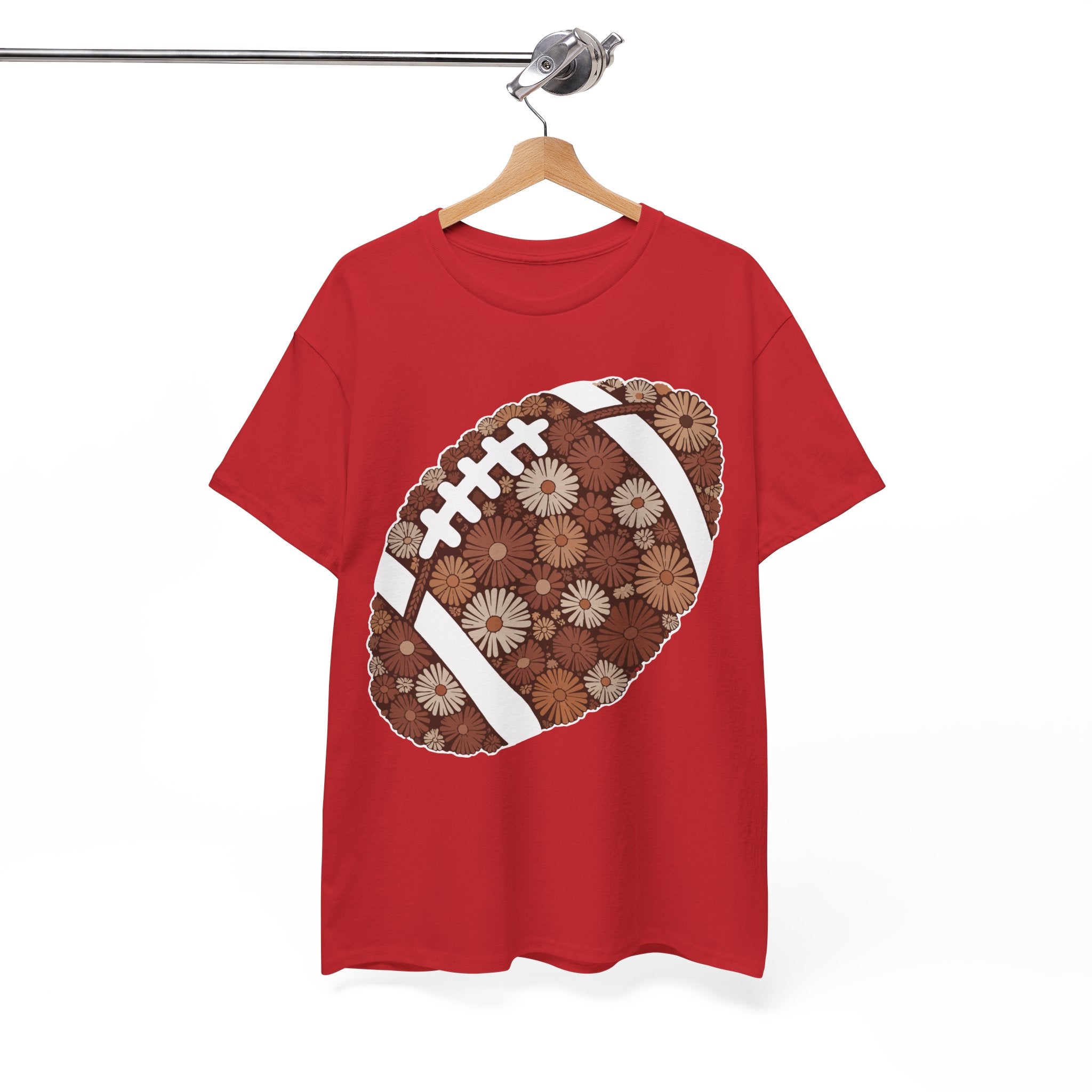 Game Day Touch Down Football Tee — Helmets, Flags & Cheer Icons Unisex Cotton Tee