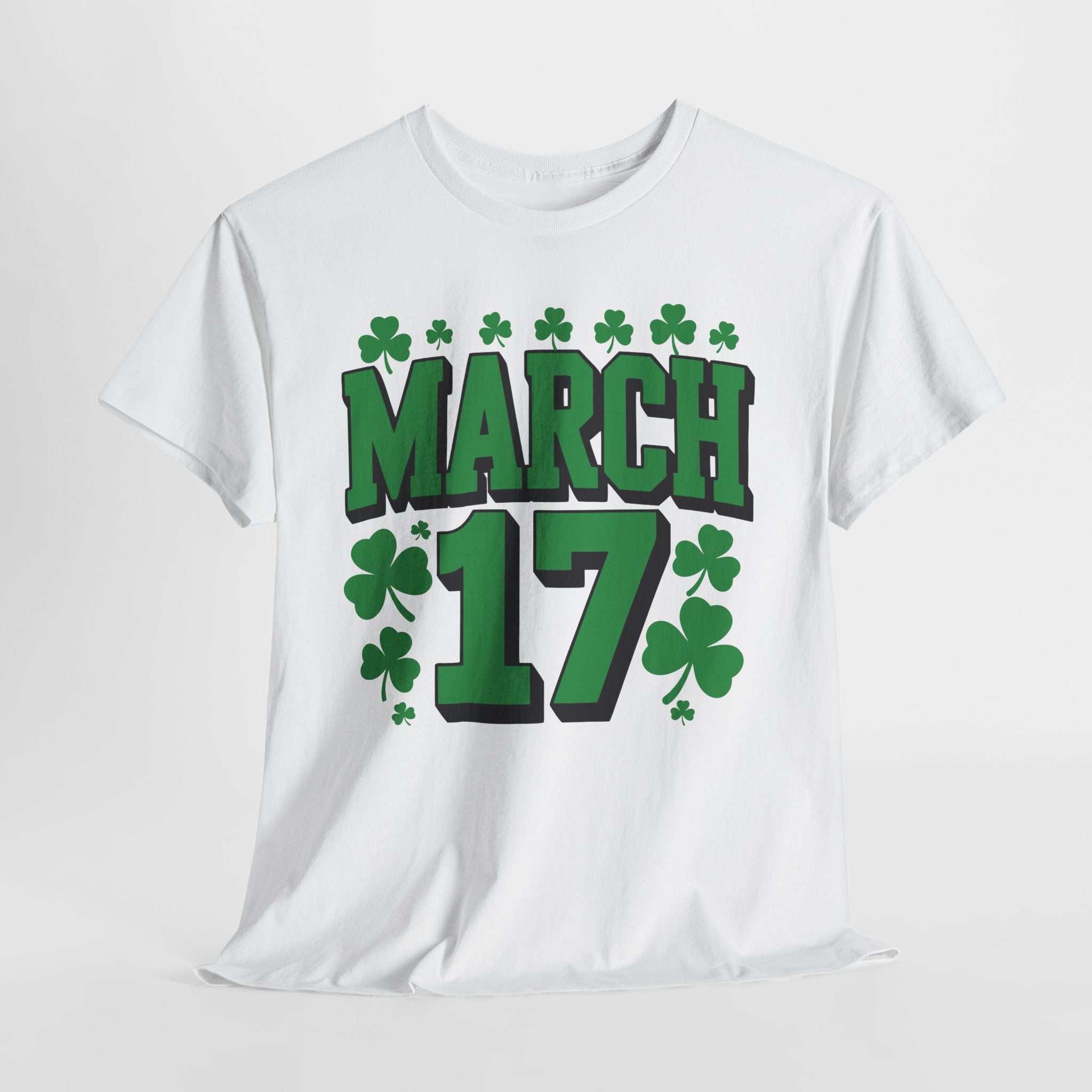 St. Patrick’s Day March 17 Shamrock Unisex Cotton T‑Shirt