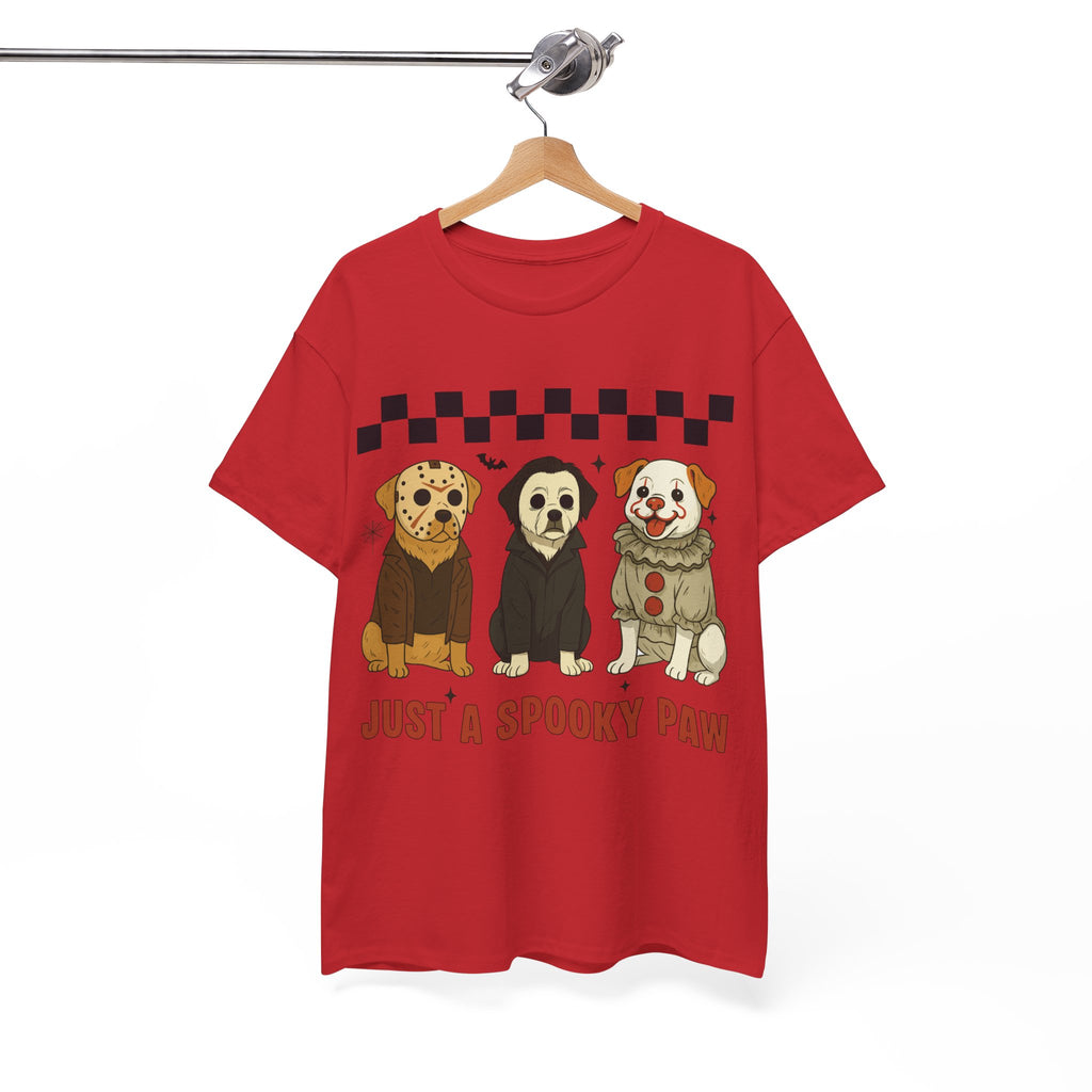 Halloween "Just A Spooky Paw" Unisex Cotton Tee