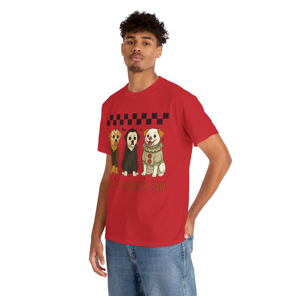 Halloween "Just A Spooky Paw" Unisex Cotton Tee