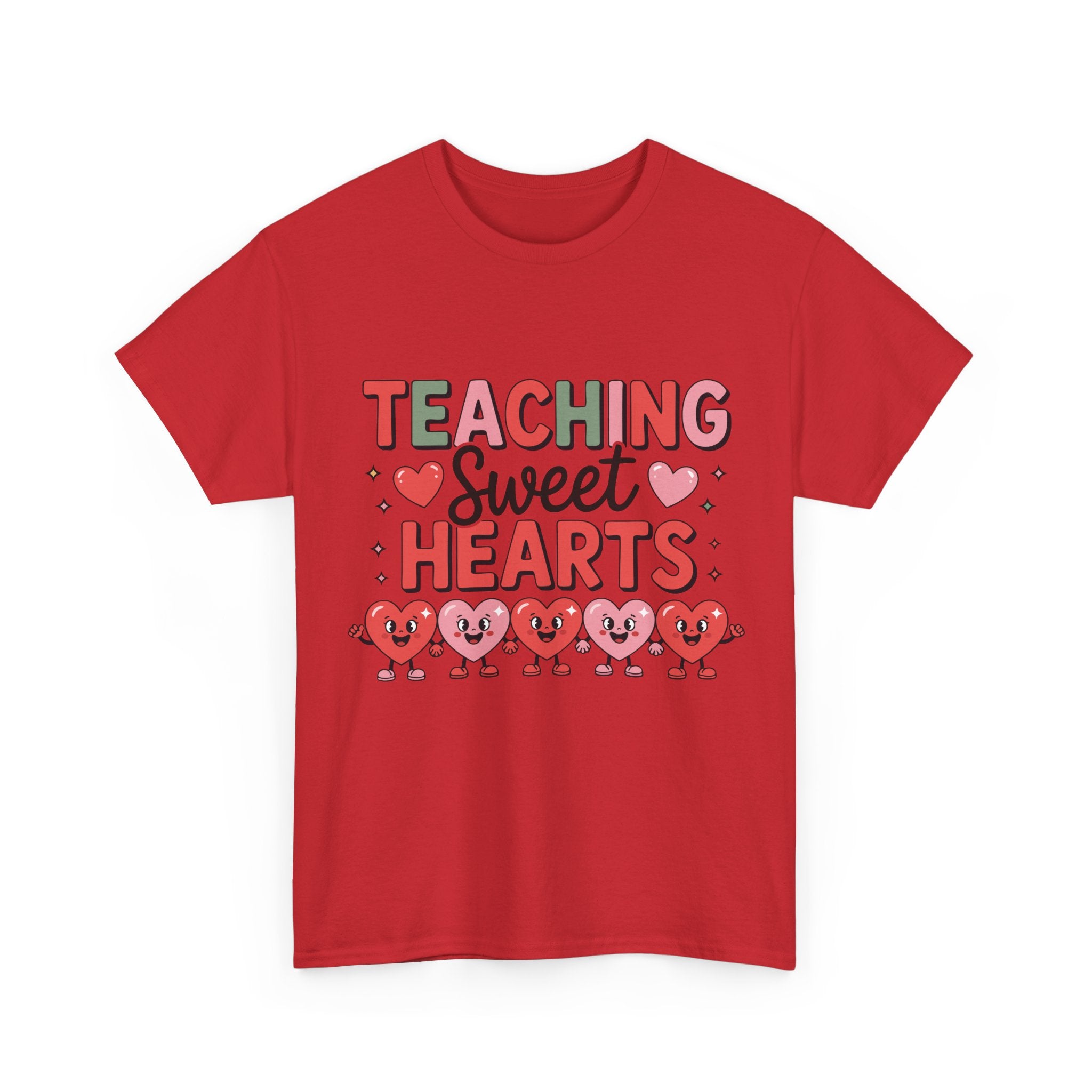 Teaching Sweet Hearts Valentine Teacher Unisex Cotton T-Shirt