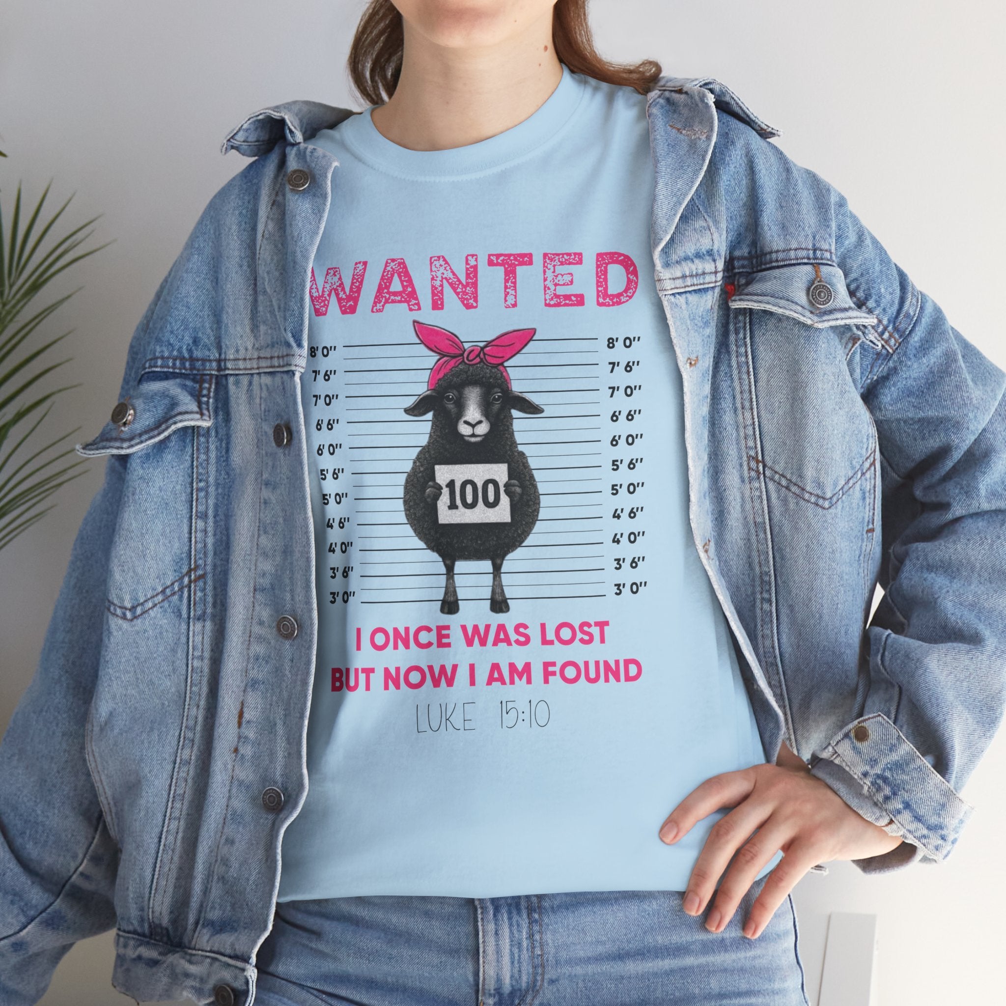 WANTED Black Sheep 'I Once Was Lost But Now I Am Found' Unisex Cotton T-Shirt