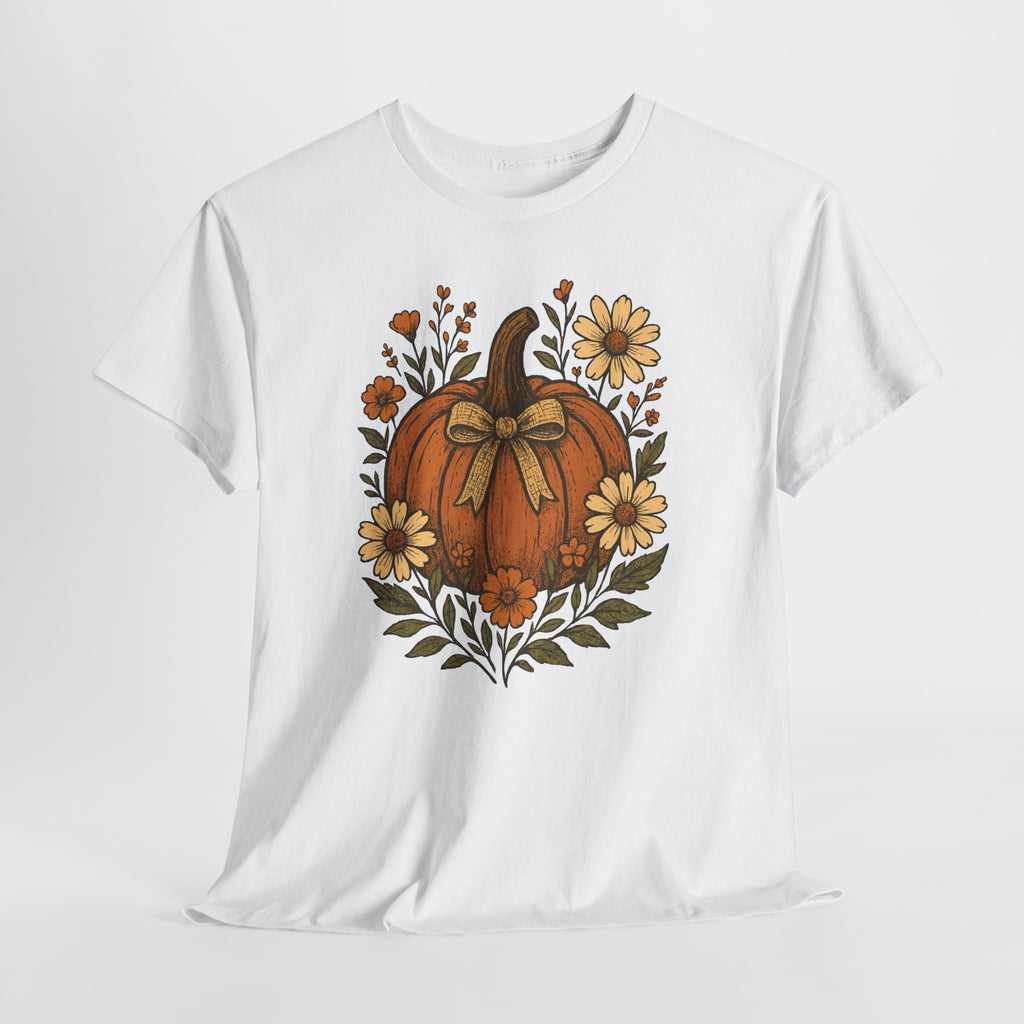Pumpkin Daisy Unisex Cotton Tee