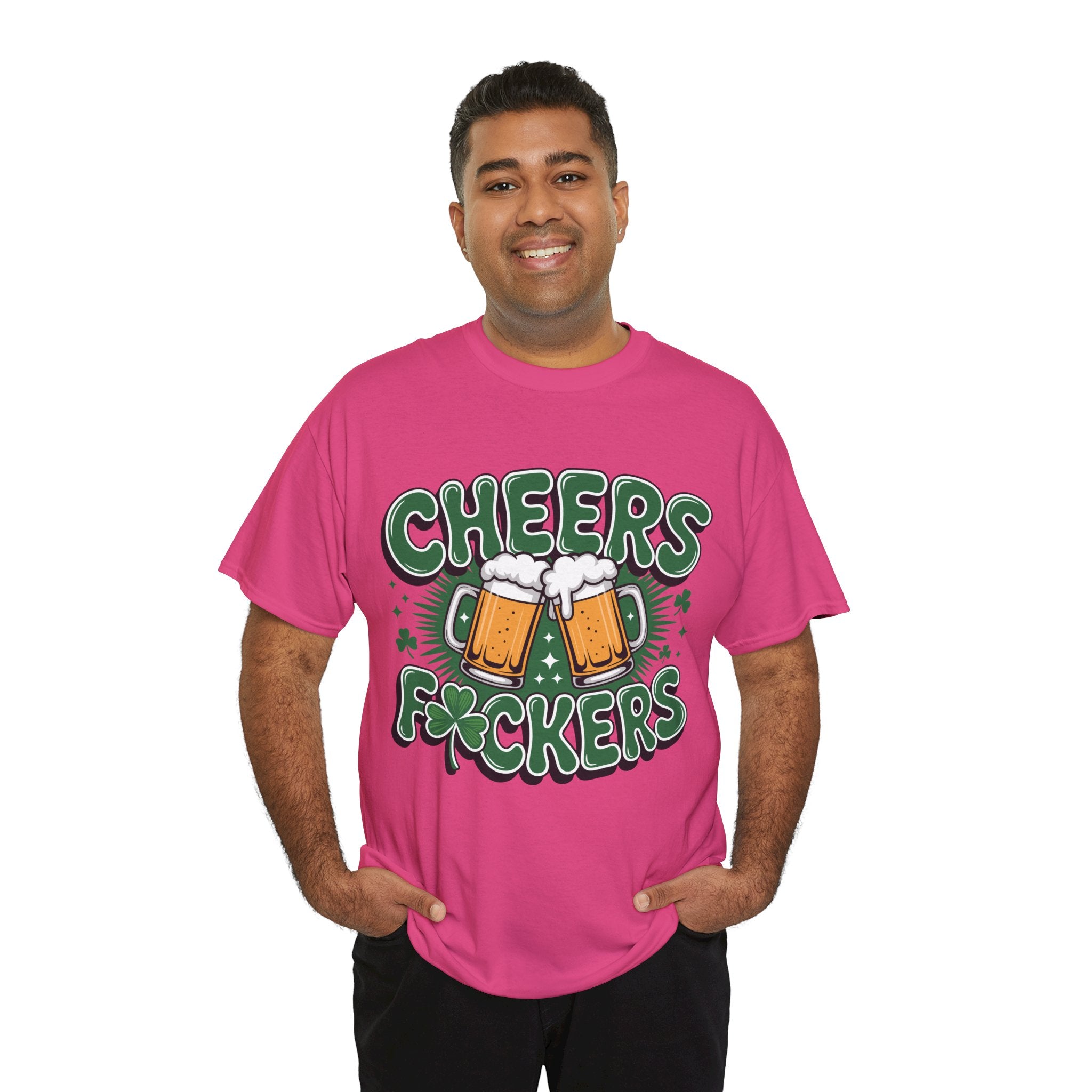 Cheers Fockers Beer Clinking Mugs Unisex Cotton T-Shirt